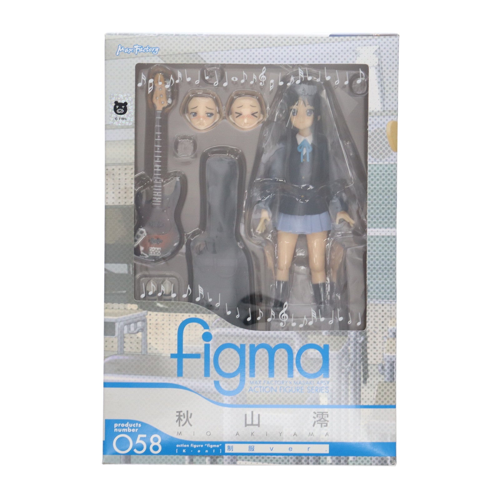 【中古即納】[FIG] figma(フィグマ) 058 秋山澪(あきやまみお) 制服ver. けいおん! 完成品 可動フィギュア マックスファクトリー(20100715)