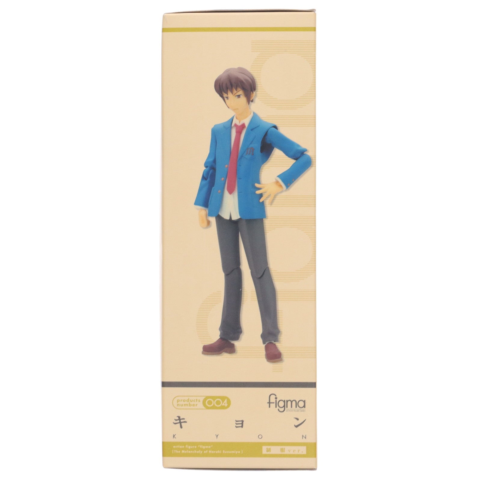 【中古即納】[FIG] figma(フィグマ) 004 キョン 制服ver. 涼宮ハルヒの憂鬱 完成品 可動フィギュア マックスファクトリー(20080712)