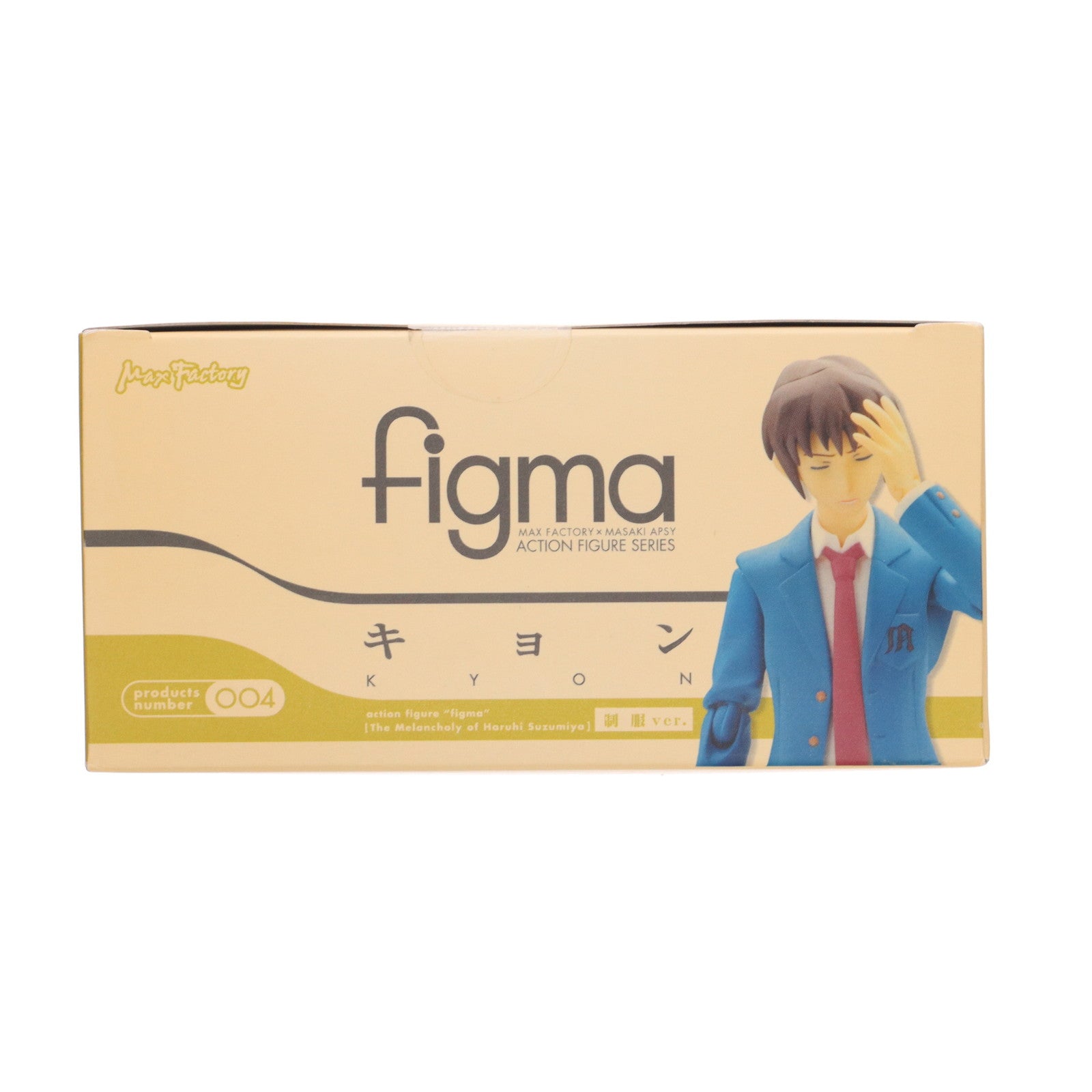 【中古即納】[FIG] figma(フィグマ) 004 キョン 制服ver. 涼宮ハルヒの憂鬱 完成品 可動フィギュア マックスファクトリー(20080712)