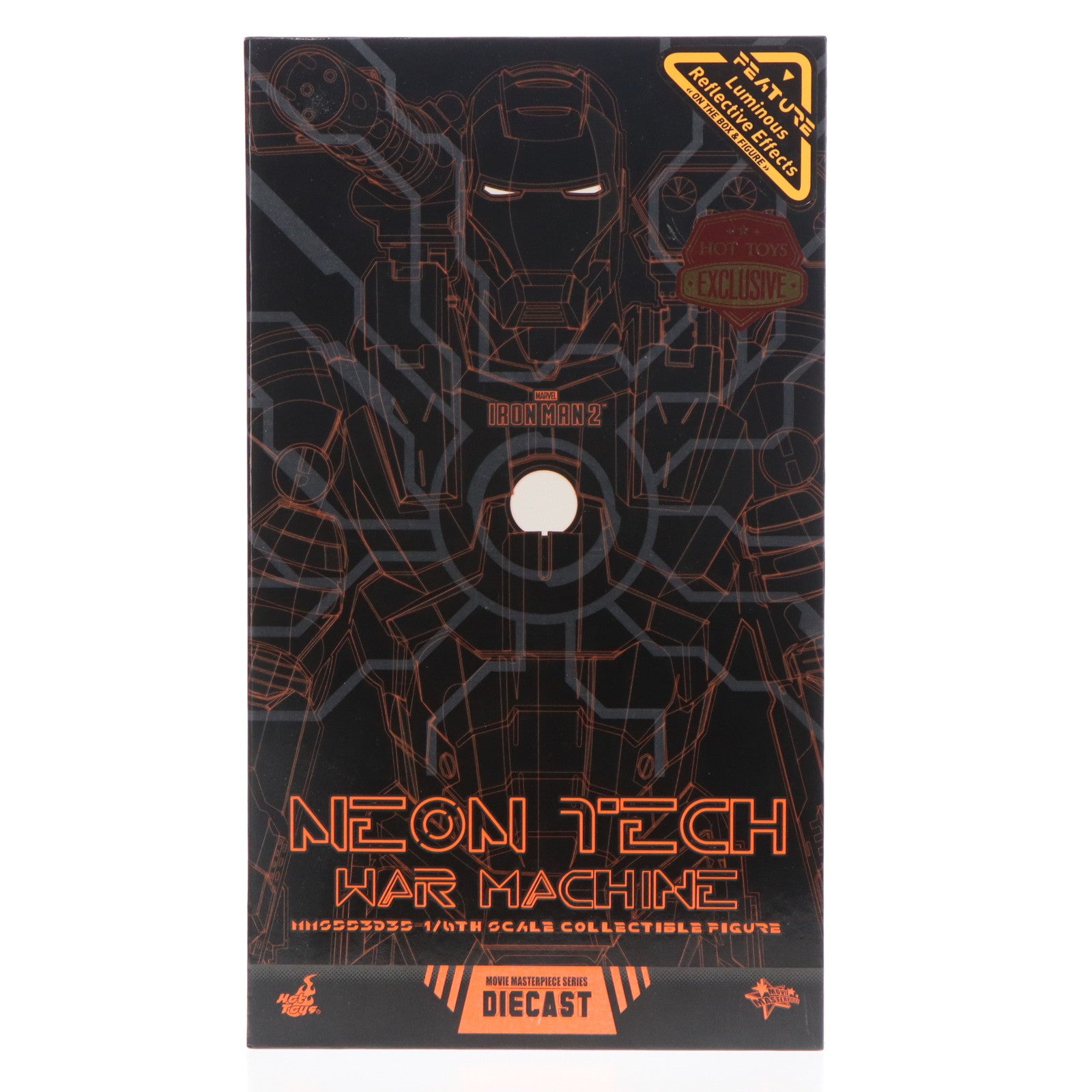 【中古即納】[FIG] ムービー・マスターピース DIECAST ウォーマシン(ネオンテック/オレンジ版) アイアンマン2 1/6 完成品 可動フィギュア アベンジャーズ/エンドゲーム エクスクルーシブ・ストア by ホットトイズ限定(MM#553D35) ホットトイズ(20200430)
