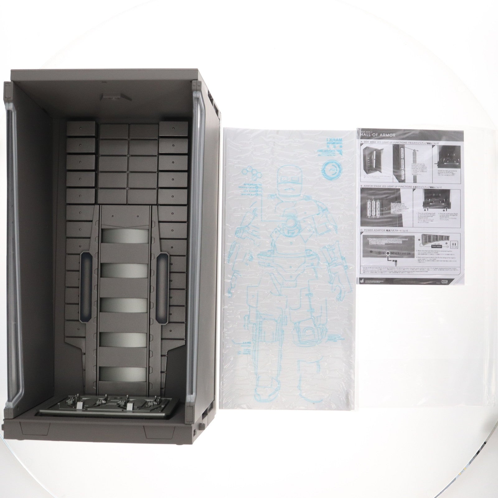 【中古即納】[FIG] (アクセサリ単品) ムービー・マスターピース 1/6スケールジオラマ ホール・オブ・アーマー(1台) アイアンマン2 フィギュア用アクセサリ(DS01) ホットトイズ(20131130)