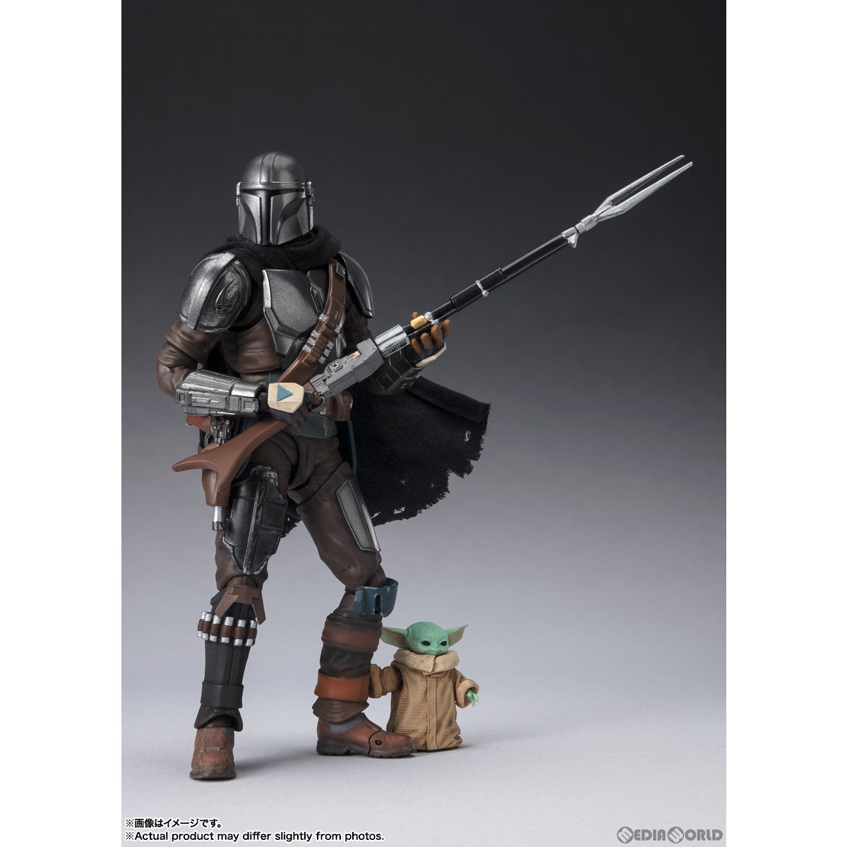 【中古即納】[FIG] S.H.Figuarts(フィギュアーツ) マンダロリアン&グローグー(STAR WARS: The Mandalorian) スター・ウォーズ ザ・マンダロリアン 完成品 可動フィギュア バンダイスピリッツ(20231123)