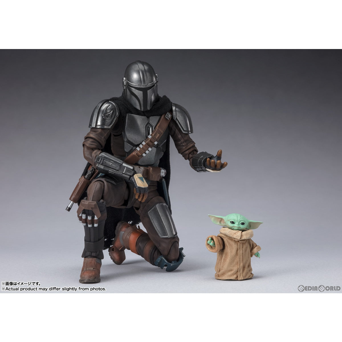 【中古即納】[FIG] S.H.Figuarts(フィギュアーツ) マンダロリアン&グローグー(STAR WARS: The Mandalorian) スター・ウォーズ ザ・マンダロリアン 完成品 可動フィギュア バンダイスピリッツ(20231123)