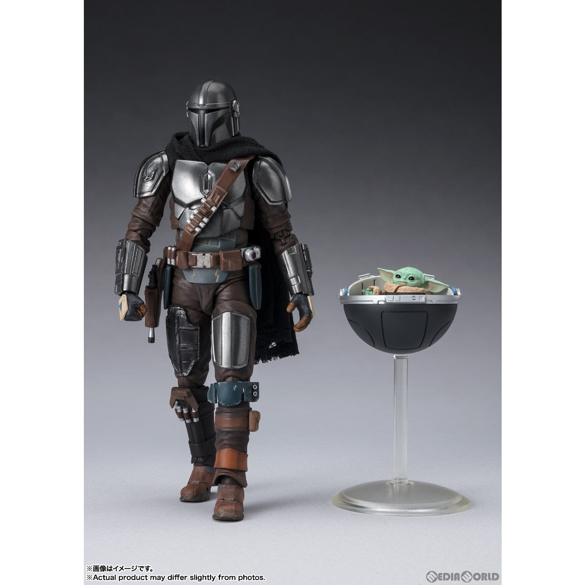 【中古即納】[FIG] S.H.Figuarts(フィギュアーツ) マンダロリアン&グローグー(STAR WARS: The Mandalorian) スター・ウォーズ ザ・マンダロリアン 完成品 可動フィギュア バンダイスピリッツ(20231123)