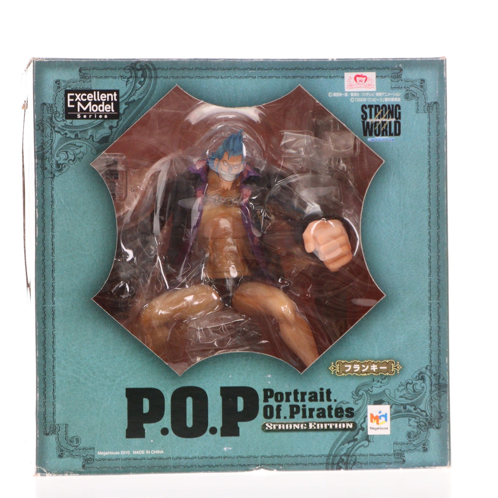 【中古即納】[FIG] Portrait.Of.Pirates P.O.P STRONG EDITION フランキー ONE PIECE(ワンピース) 1/8 完成品 フィギュア メガハウス(20100901)