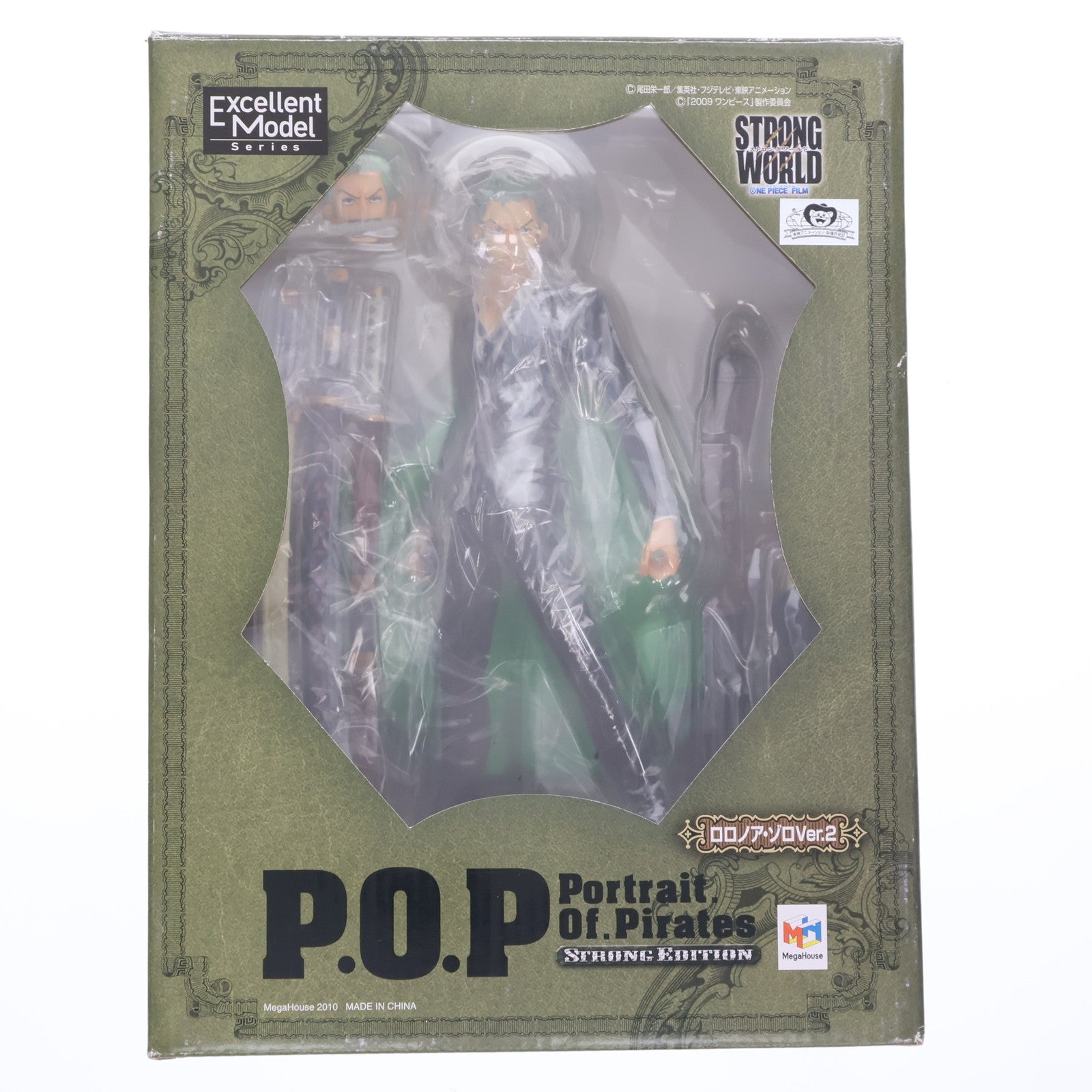 【中古即納】[FIG] Portrait.Of.Pirates P.O.P STRONG EDITION ロロノア・ゾロVer.2 ONE PIECE FILM STRONG WORLD(ワンピースフィルム ストロングワールド) 1/8 完成品 フィギュア メガハウス(20101001)