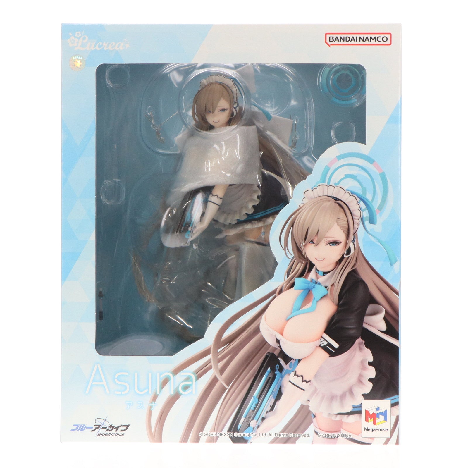 【中古即納】[FIG] Lucrea(ルクリア) アスナ ブルーアーカイブ -Blue Archive- 1/7 完成品 フィギュア プレミアムバンダイ&一部オンラインショップ限定 メガハウス(20250531)