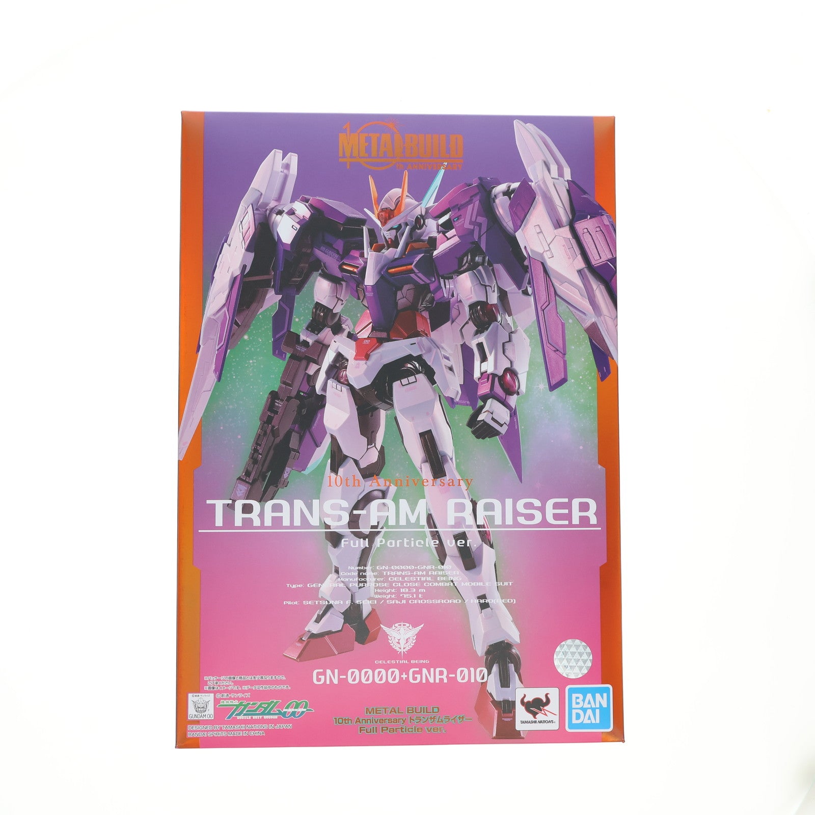 【中古即納】[FIG] METAL BUILD 10th Anniversary トランザムライザー Full Particle ver. 機動戦士ガンダム00(ダブルオー) 完成品 可動フィギュア TAMASHII NATION ONLINE 2021&魂ウェブ商店限定 バンダイスピリッツ(20211116)