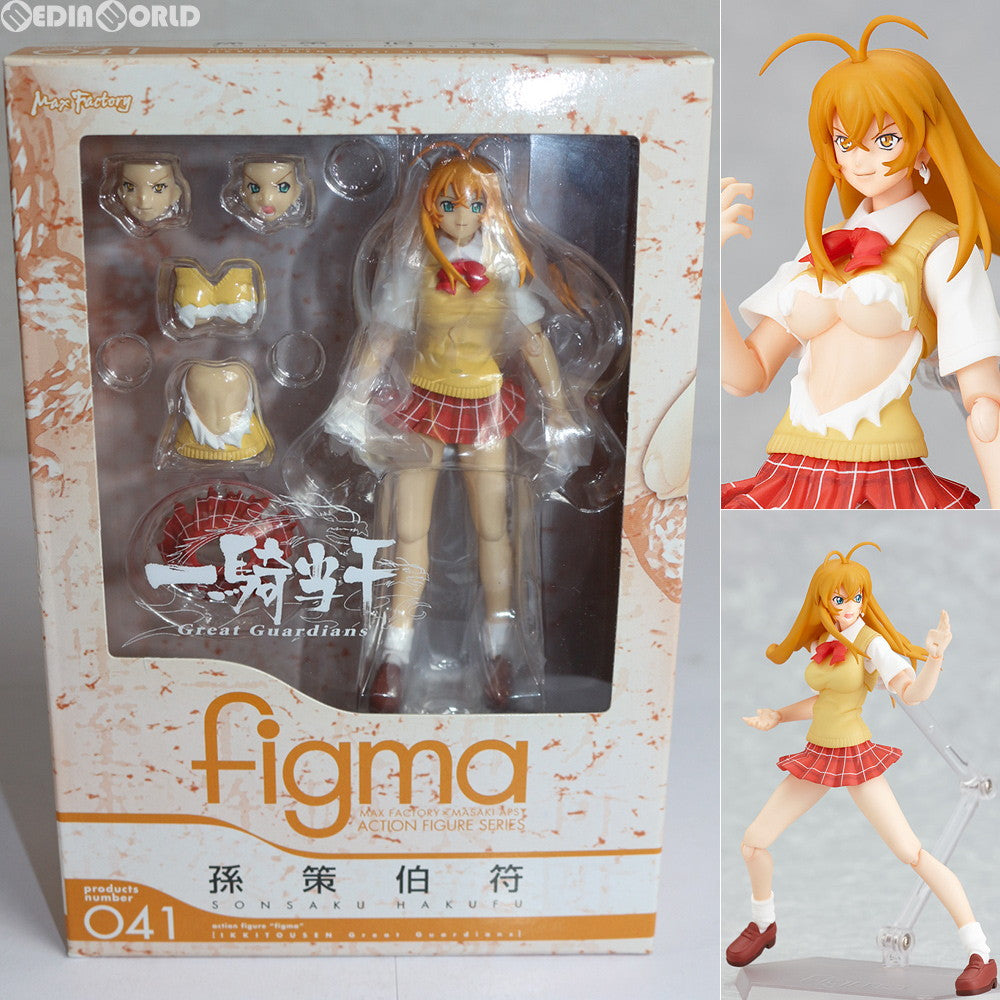 【中古即納】[FIG] figma(フィグマ) 041 孫策伯符(そんさくはくふ) 一騎当千Great Guardians 完成品 可動フィギュア マックスファクトリー(20090810)