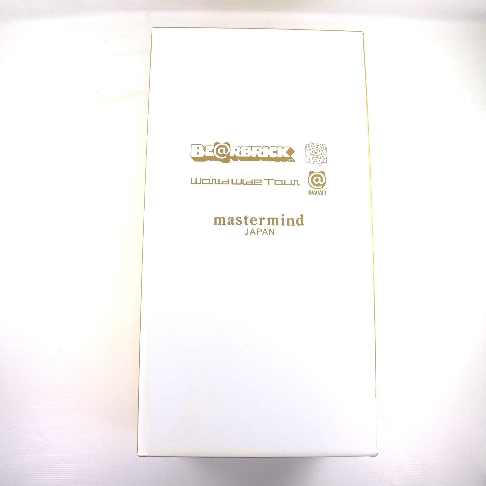 【中古即納】[FIG] WORLD WIDE TOUR BE@RBRICK(ベアブリック) mastermind JAPAN 1000%(ゴールド) 完成品 可動フィギュア メディコム・トイ(20071123)