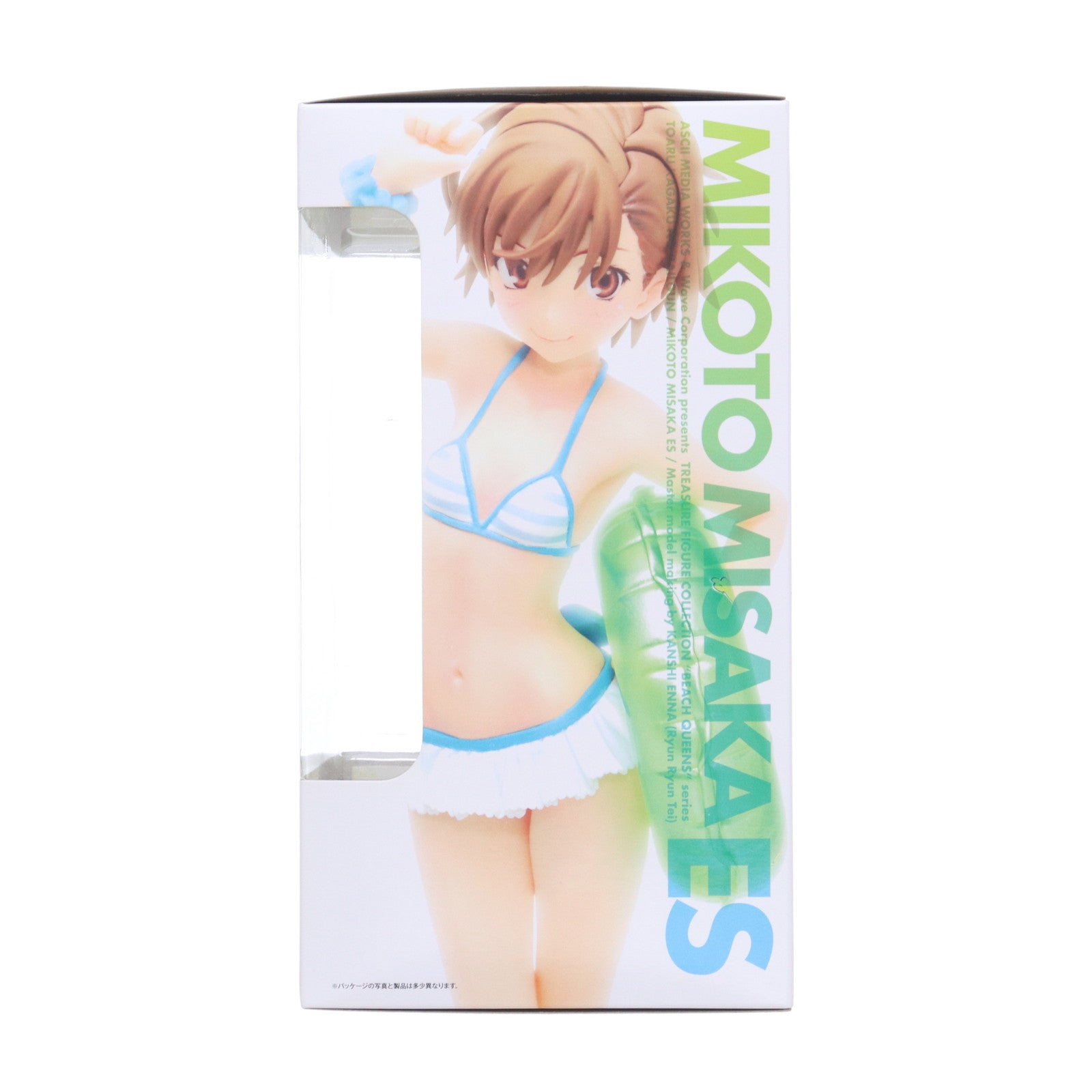 【中古即納】[FIG] BEACH QUEENS(ビーチクイーンズ) 御坂美琴(みさかみこと) ES とある科学の超電磁砲 1/10 完成品 フィギュア 電撃20年祭&電撃屋ホビー館限定 ウェーブ(WAVE)(20121020)