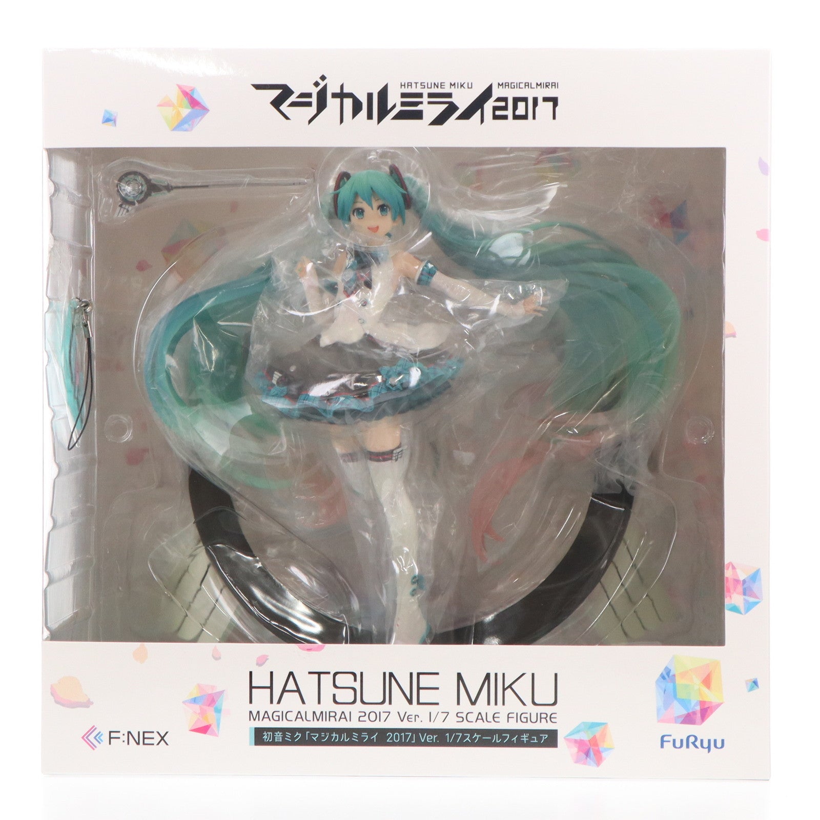 【中古即納】[FIG] ラバーストラップ付属 初音ミク「マジカルミライ 2017」Ver. キャラクター・ボーカル・シリーズ01 初音ミク 1/7 完成品 フィギュア マジカルミライ2017&F:NEX&あみあみ限定(AMU-FNX101) フリュー(20180228)