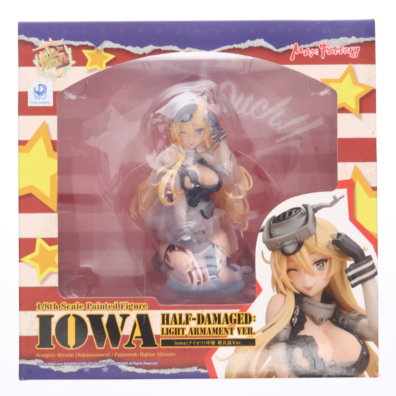 【中古即納】[FIG] Iowa(アイオワ) 中破 軽兵装Ver.(ちゅうは けいへいそうVer.) 艦隊これくしょん -艦これ- 1/8 完成品 フィギュア マックスファクトリー(20181021)