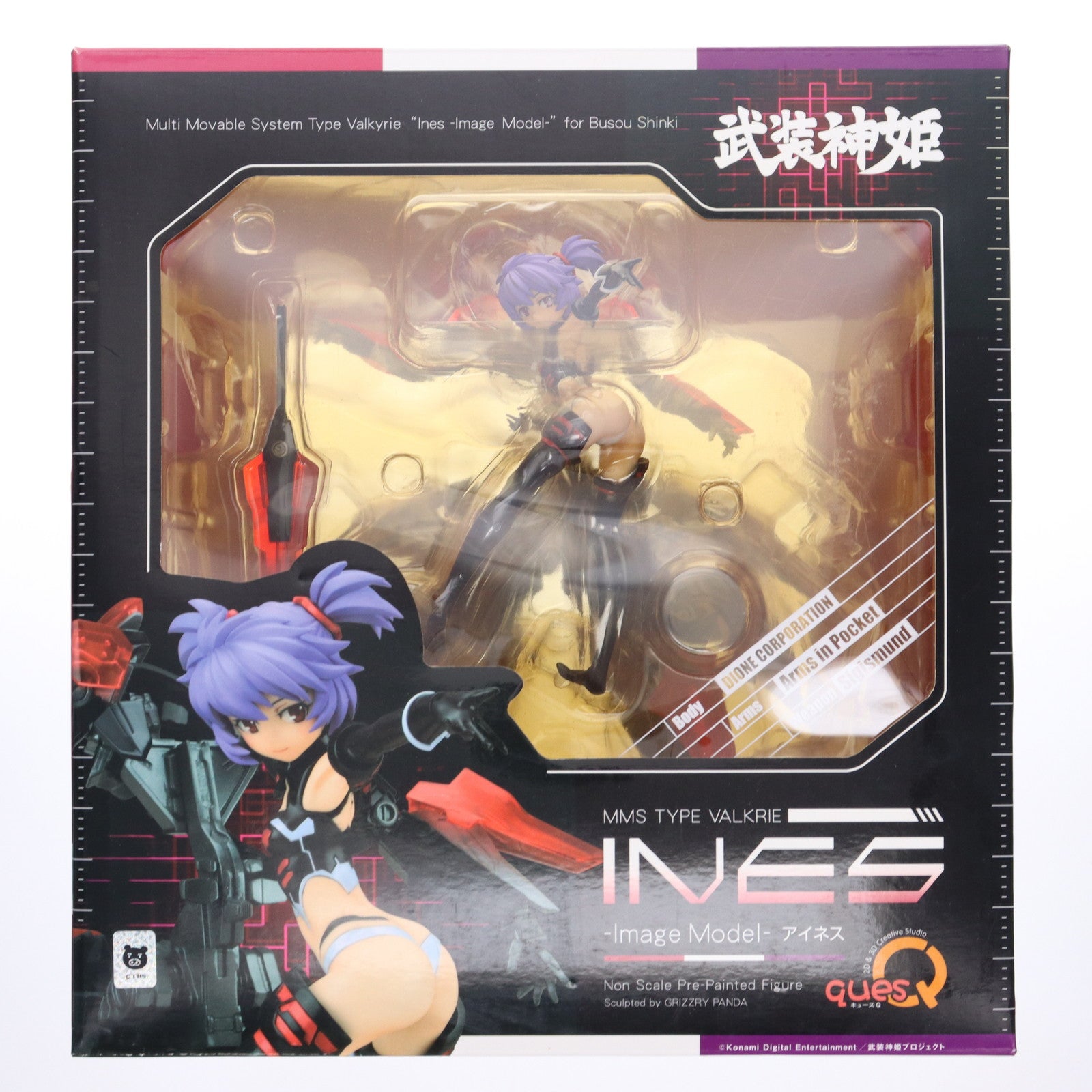 【中古即納】[FIG] 武装神姫(ぶそうしんき) アイネス ～ImageModel～ 完成品 フィギュア キューズQ(20180930)