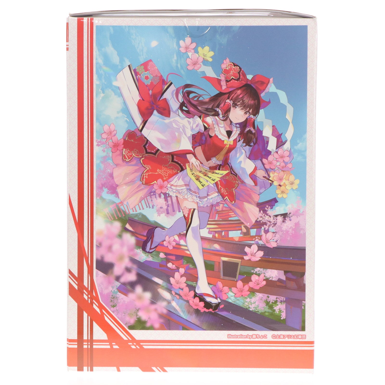 【中古即納】[FIG] FURYU HOBBY MALL限定 博麗霊夢(はくれいれいむ) 特製背景パネル付き illustration by 藤ちょこ 東方Project 1/7 完成品 フィギュア(AMU-FNX1046) フリュー(20241231)