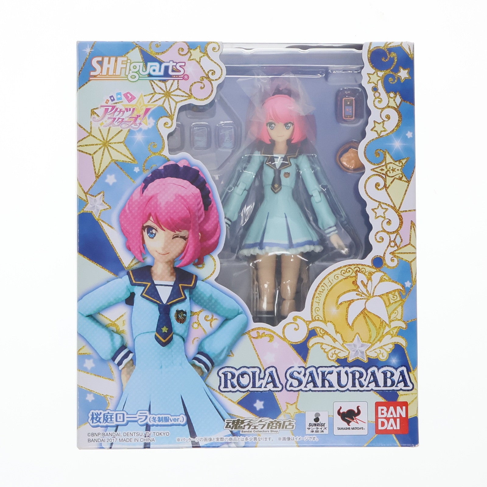 【中古即納】[FIG] 魂ウェブ商店限定 S.H.Figuarts(フィギュアーツ) 桜庭ローラ(冬制服ver.)(さくらばろーら) アイカツスターズ! 完成品 可動フィギュア バンダイ(20170731)