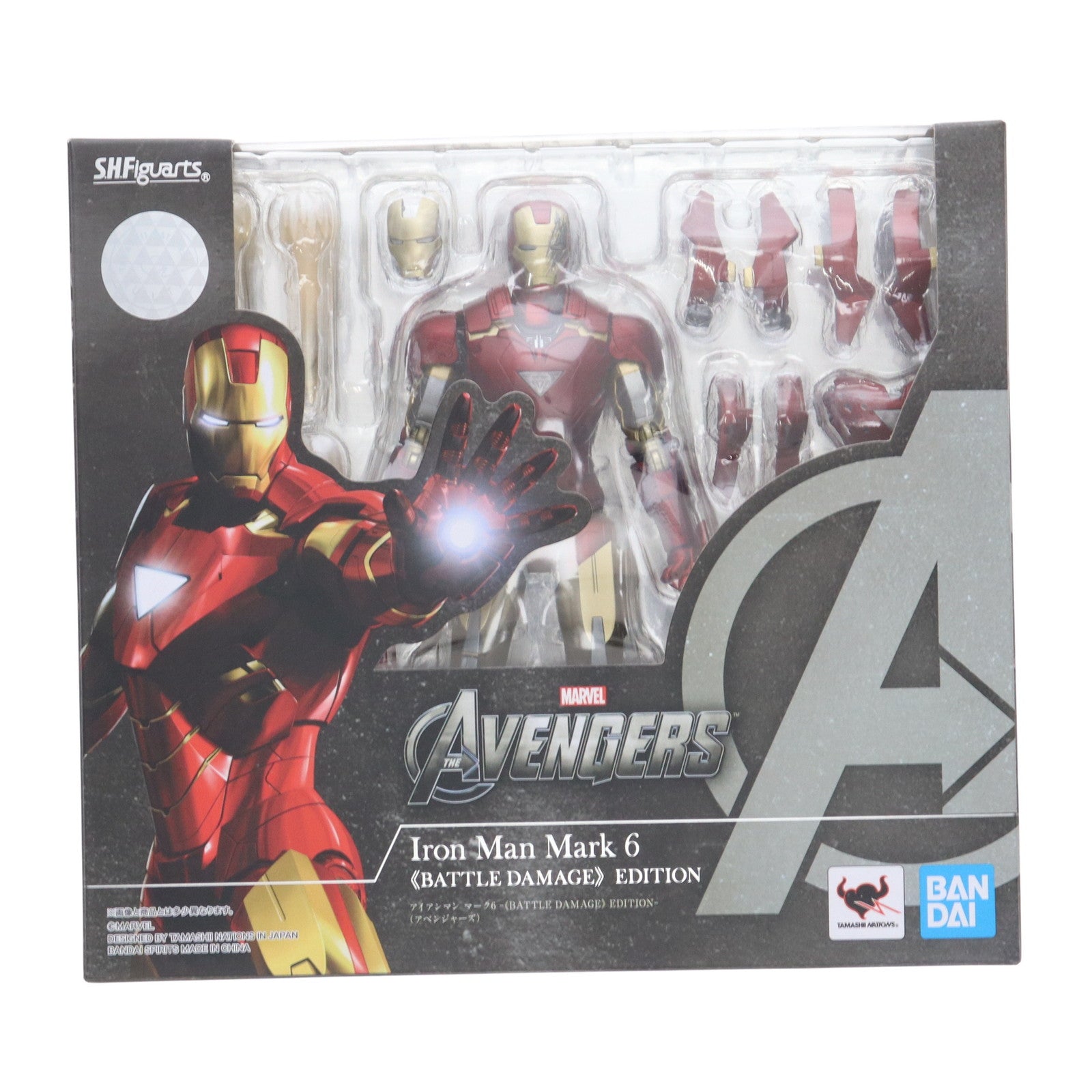 【中古即納】[FIG] S.H.Figuarts(フィギュアーツ) アイアンマン マーク6 -BATTLE DAMAGE EDITION-(アベンジャーズ) 完成品 可動フィギュア バンダイスピリッツ(20210430)