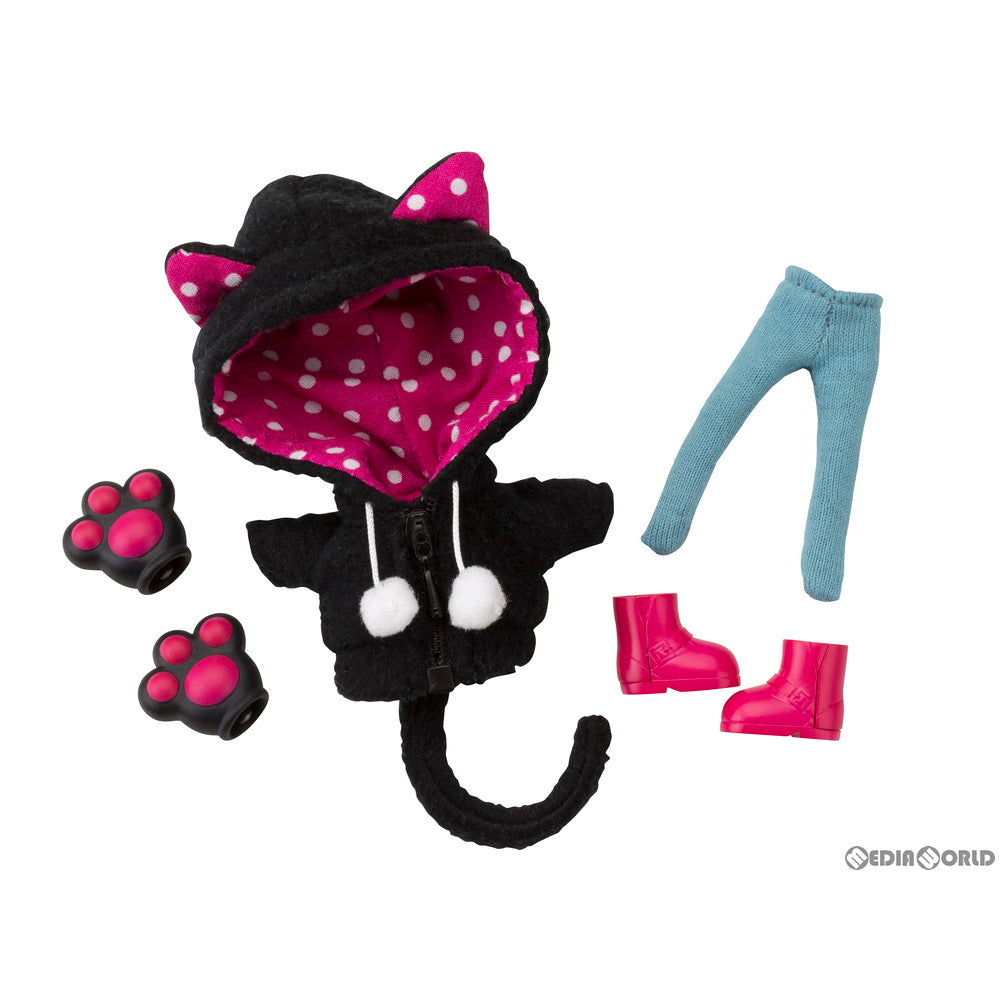 【中古即納】[FIG] キューポッシュえくすとら あにまるパーカーセット(黒猫) フィギュア用アクセサリ(ADE14) コトブキヤ(20191221)