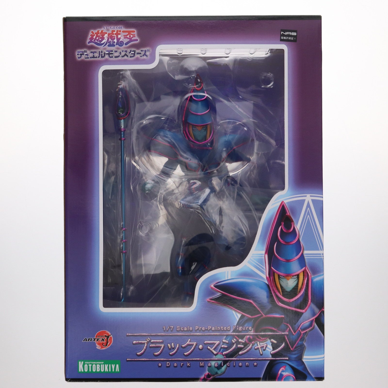 【中古即納】[FIG] (再販) ARTFX J ブラック・マジシャン 遊☆戯☆王デュエルモンスターズ 1/7 完成品 フィギュア(PP951) コトブキヤ(20210430)