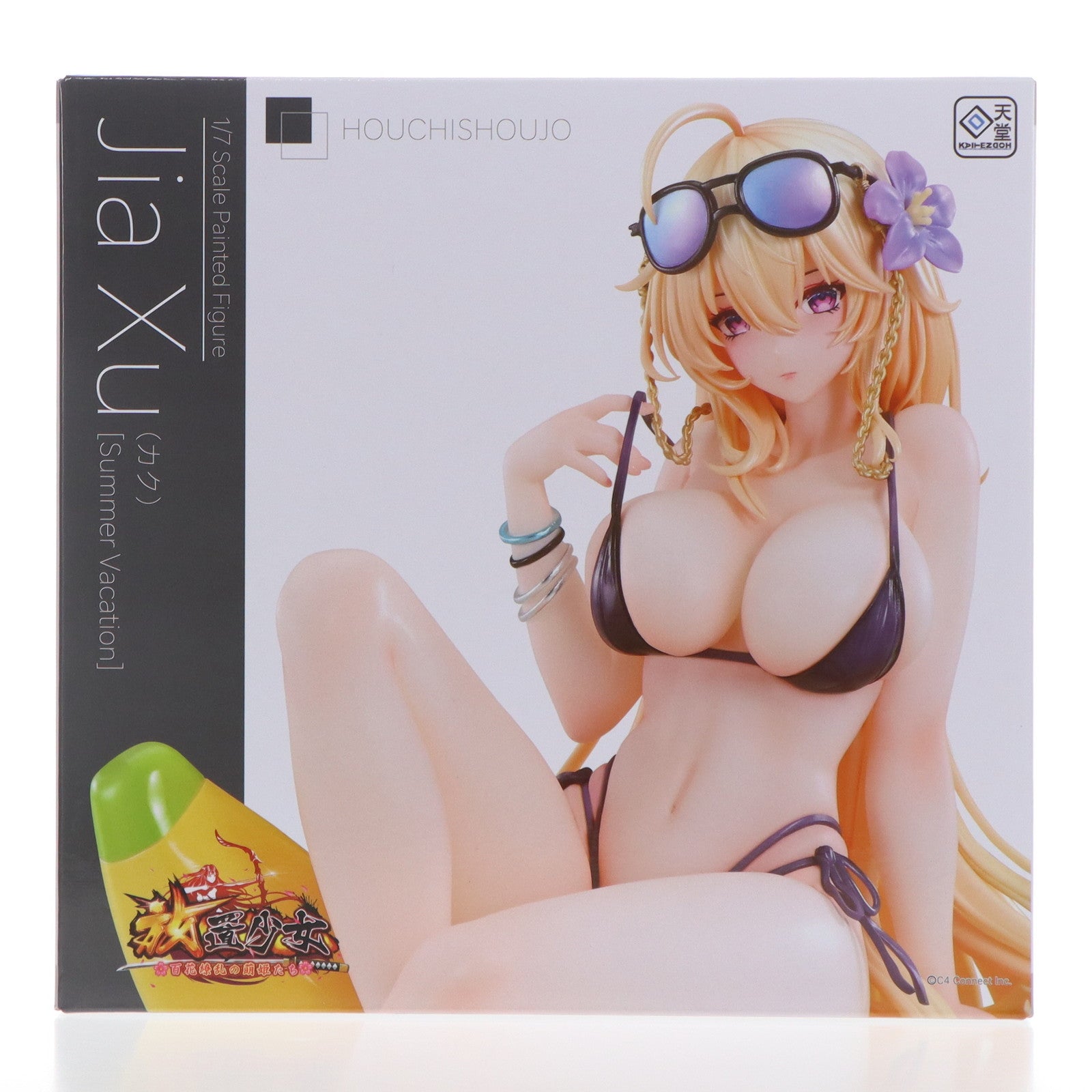 【中古即納】[FIG] [夏の浜辺]賈ク(カク) 放置少女-百花繚乱の萌姫たち- 1/7 完成品 フィギュア 回天堂(20250620)