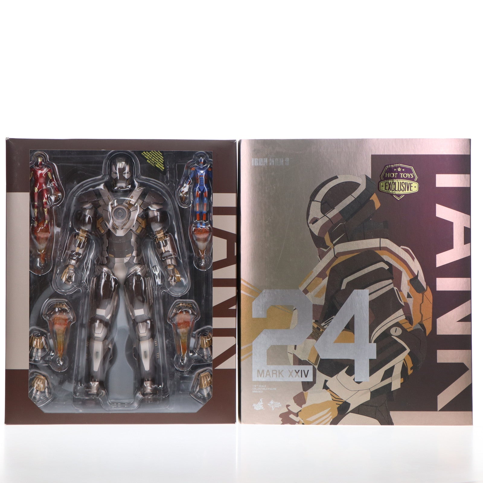 【中古即納】[FIG] ムービー・マスターピース アイアンマン・マーク24(タンク) アイアンマン3 1/6 完成品 可動フィギュア(MMS#303) アベンジャーズ200%ホットトイズ限定 ホットトイズ(20150731)