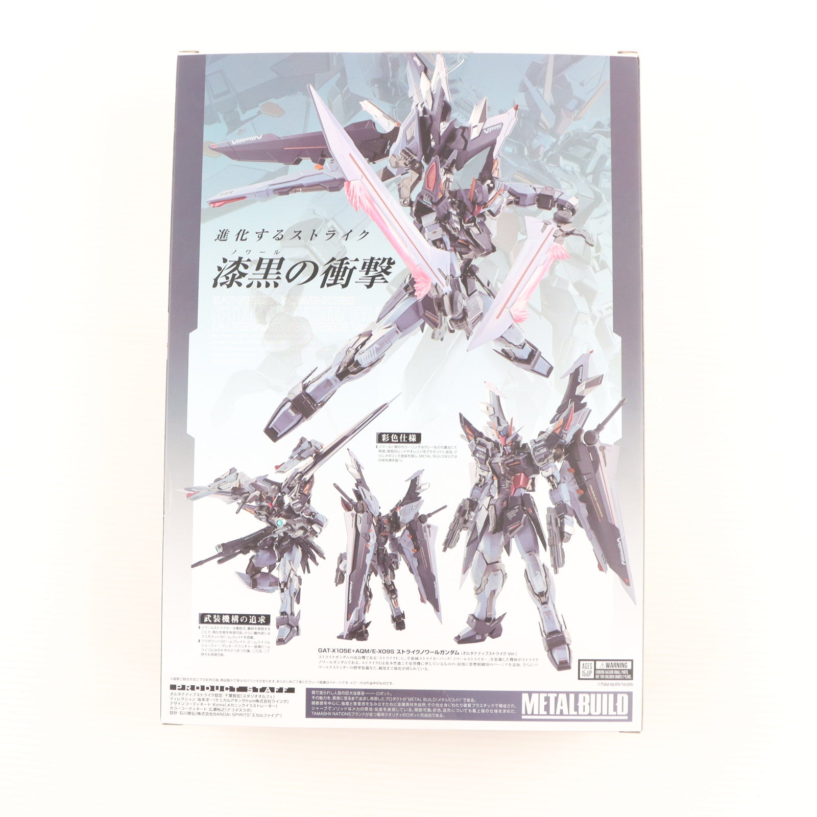 【中古即納】[FIG] METAL BUILD ストライクノワールガンダム(オルタナティブストライク Ver.) 機動戦士ガンダムSEED(シード) C.E.73 STARGAZER(スターゲイザー) 完成品 可動フィギュア TAMASHII NATION 2022&魂ウェブ商店限定 バンダイスピリッツ(20221115)