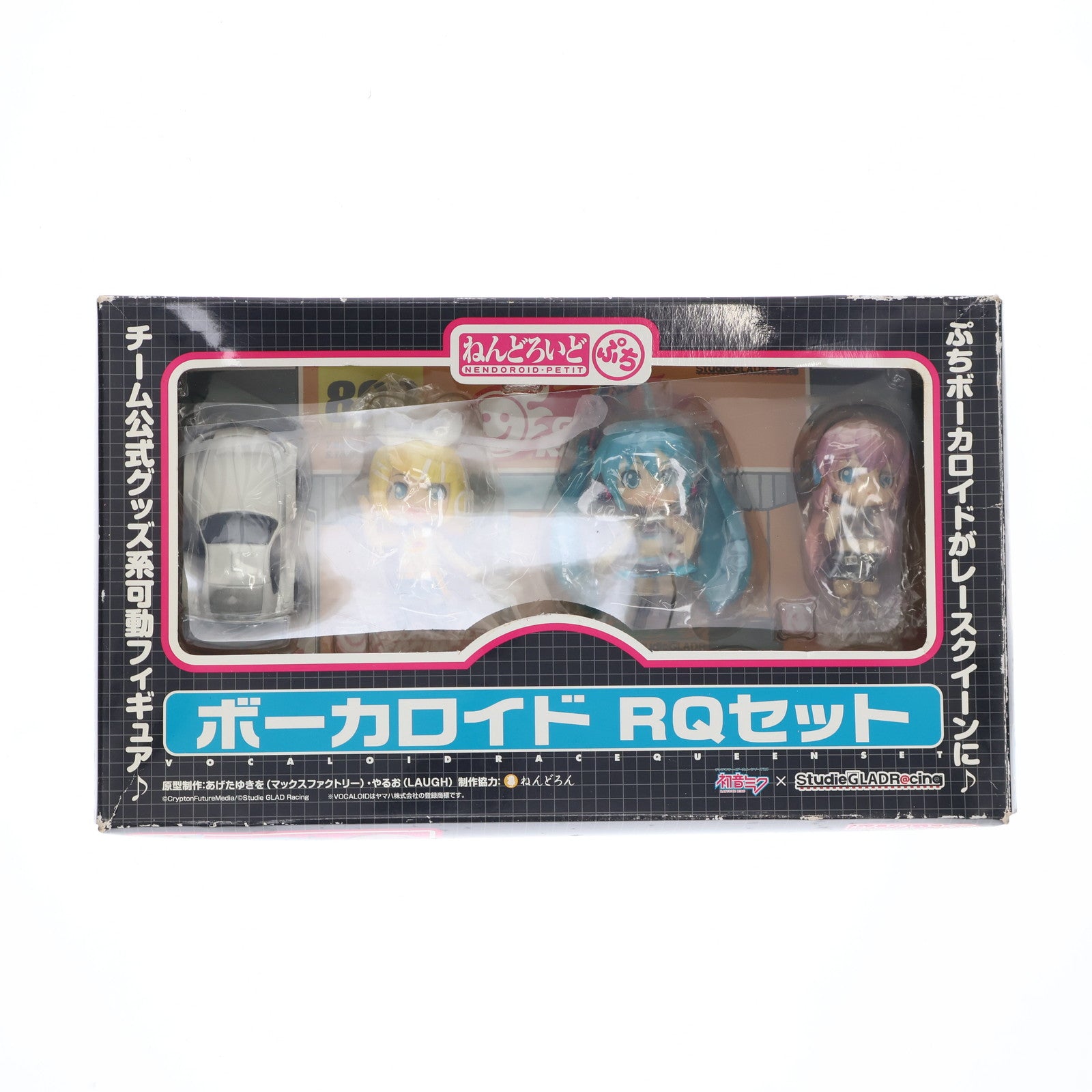 【中古即納】[FIG] 修正デカール無し ねんどろいどぷち ボーカロイド RQセット ホワイトカラー Ver(初音ミク&鏡音リン&巡音ルカ) キャラクター・ボーカル・シリーズ 完成品 可動フィギュア 売10 -うれてん-限定 StudieGLADR@cing/グッドスマイルレーシング(20091231)