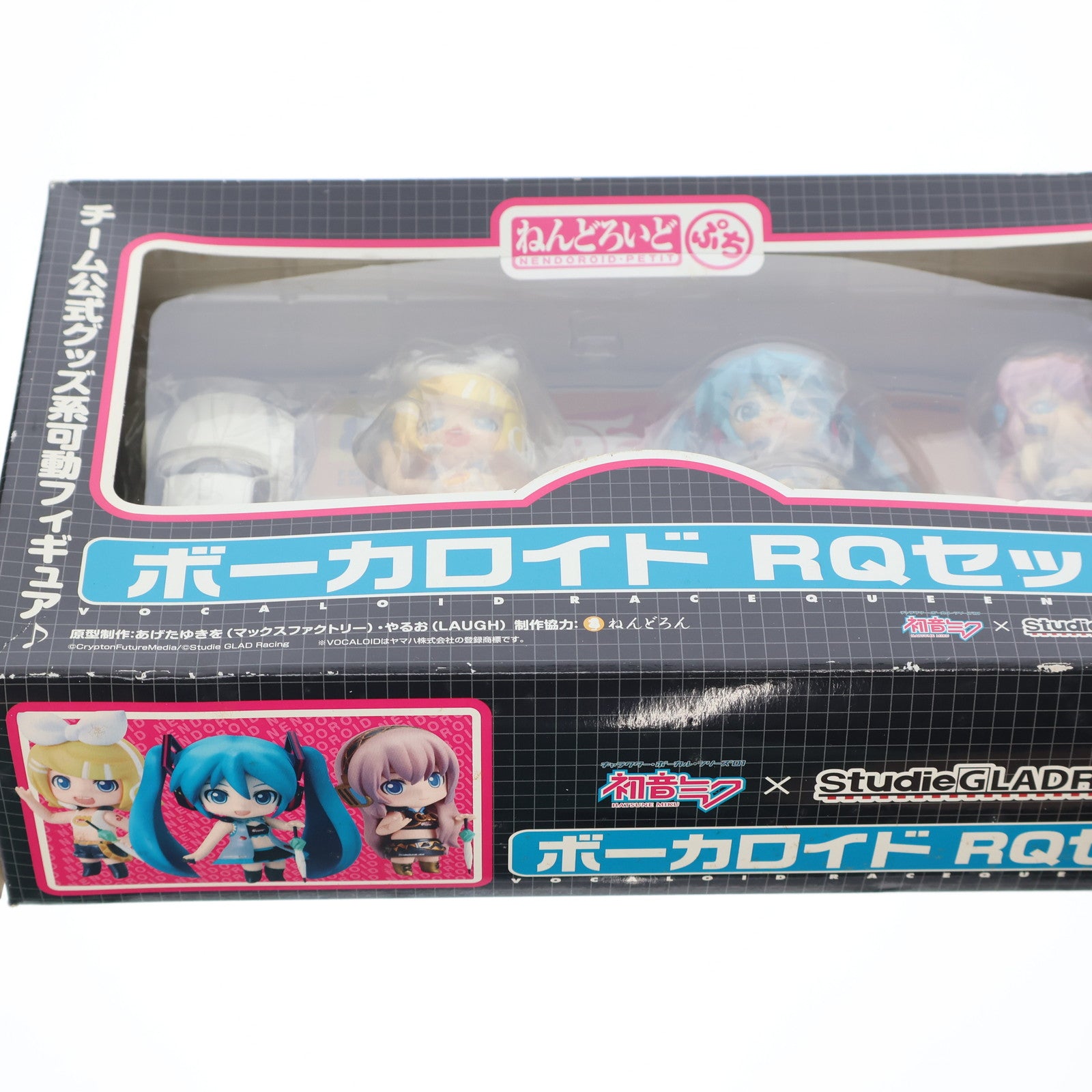 【中古即納】[FIG] 修正デカール無し ねんどろいどぷち ボーカロイド RQセット ホワイトカラー Ver(初音ミク&鏡音リン&巡音ルカ) キャラクター・ボーカル・シリーズ 完成品 可動フィギュア 売10 -うれてん-限定 StudieGLADR@cing/グッドスマイルレーシング(20091231)