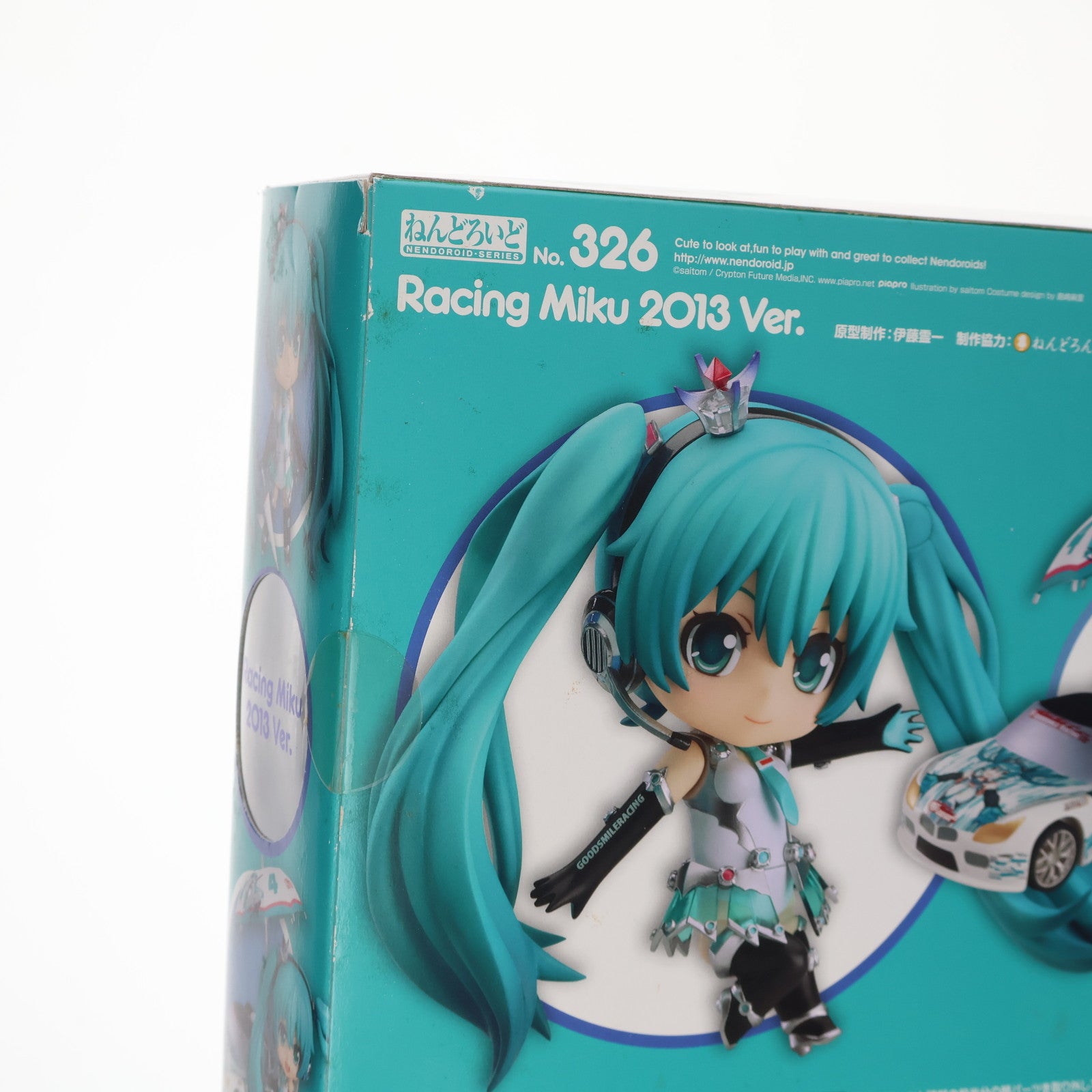 【中古即納】[FIG] ねんどろいど 326 レーシングミク 2013 Ver. キャラクター・ボーカル・シリーズ01 初音ミク 完成品 可動フィギュア GSR&Studie with TeamUKYO 個人スポンサー特典 グッドスマイルレーシング(20131031)