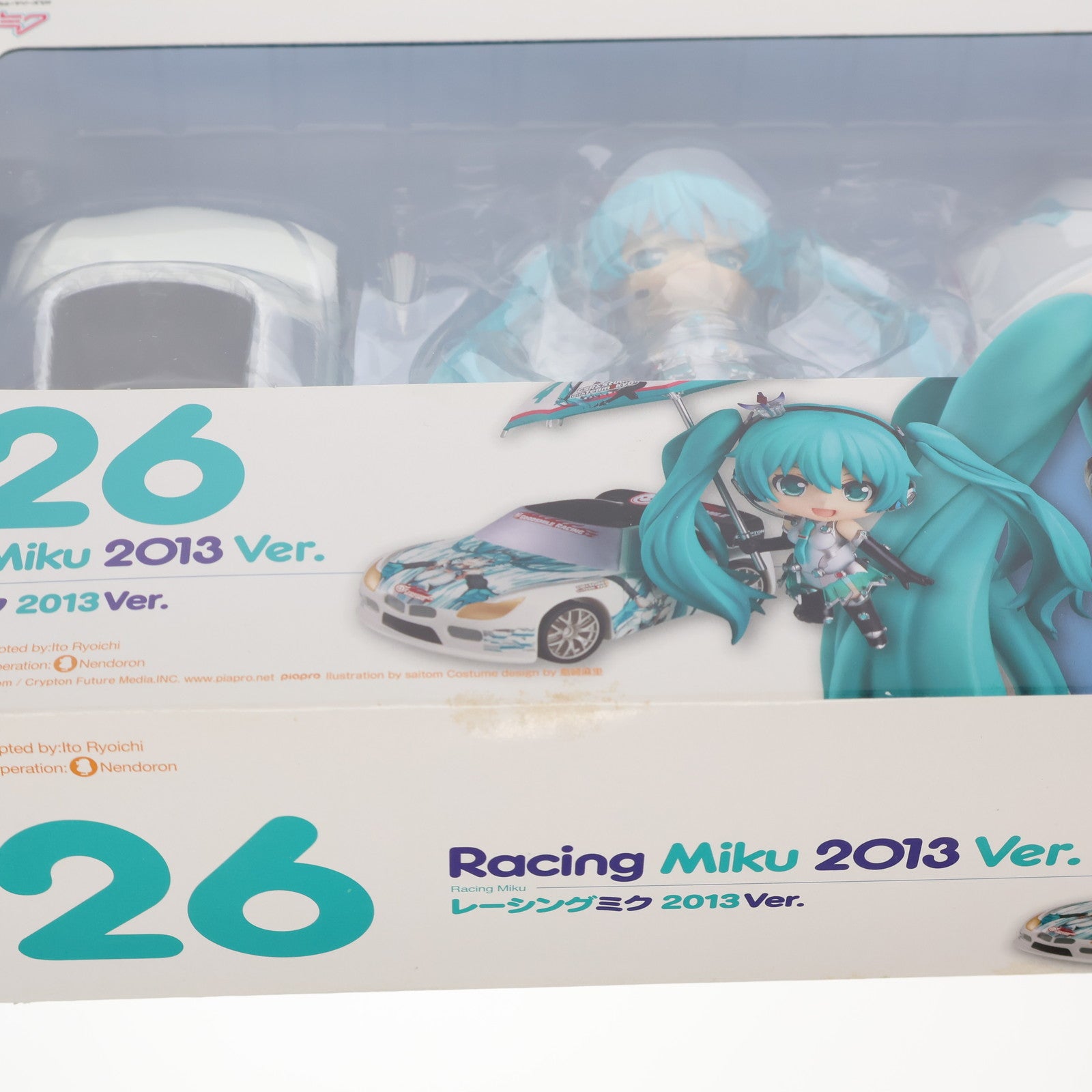 【中古即納】[FIG] ねんどろいど 326 レーシングミク 2013 Ver. キャラクター・ボーカル・シリーズ01 初音ミク 完成品 可動フィギュア GSR&Studie with TeamUKYO 個人スポンサー特典 グッドスマイルレーシング(20131031)