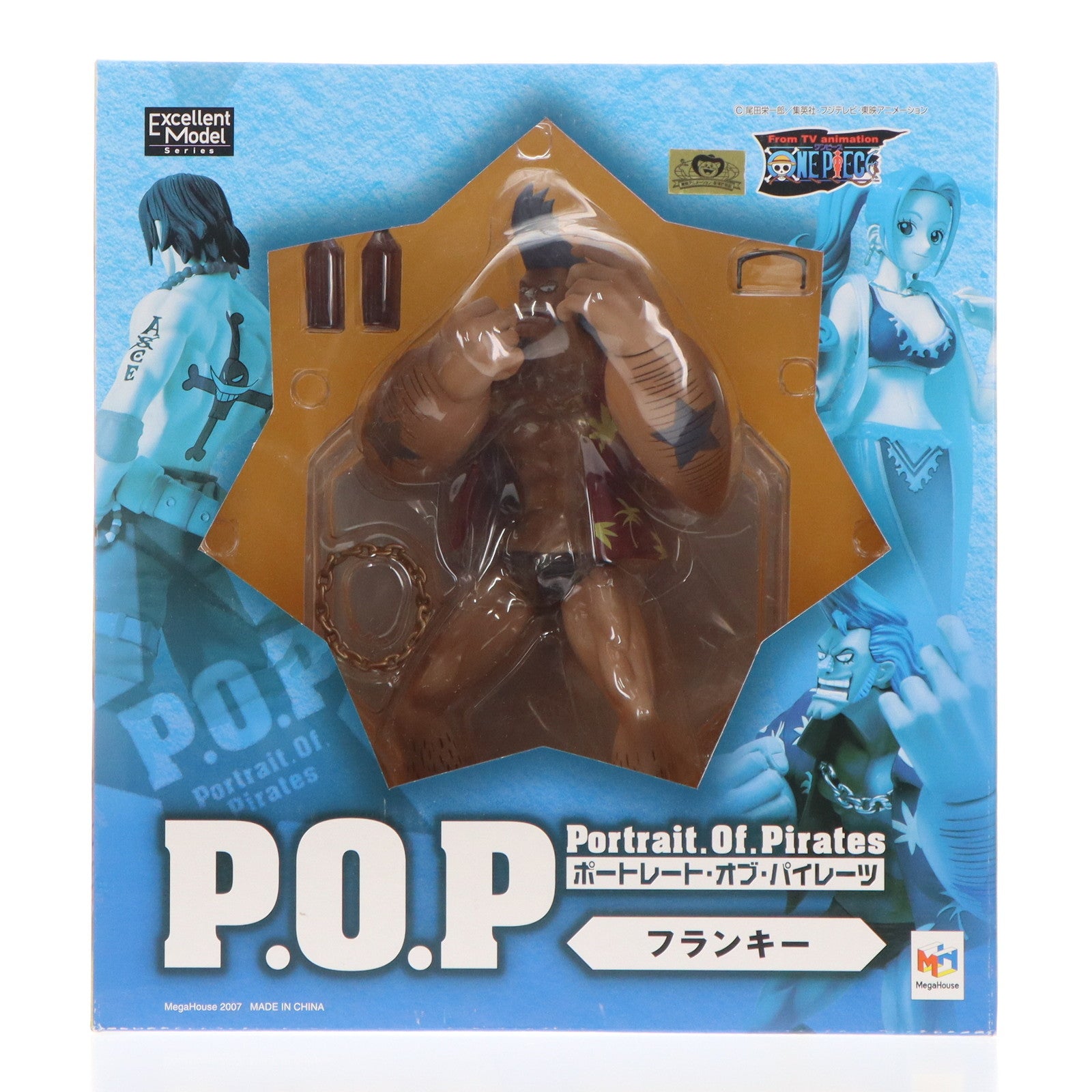 【中古即納】[FIG] エクセレントモデル Portrait.Of.Pirates P.O.P NEO-2 フランキー ONE PIECE(ワンピース) 1/8 完成品 フィギュア メガハウス(20080630)