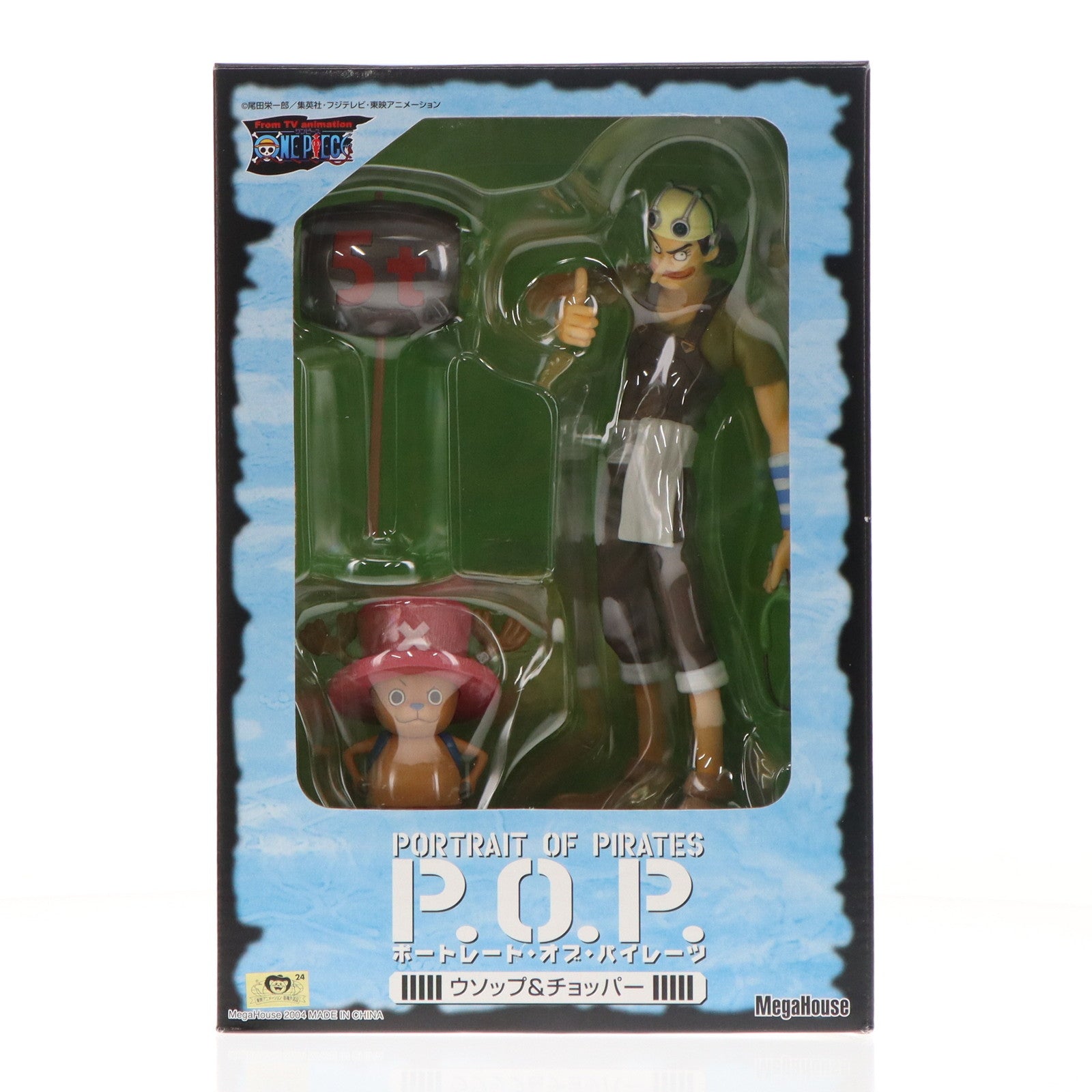 【中古即納】[FIG] エクセレントモデル Portrait.Of.Pirates P.O.P ウソップ&チョッパー ONE PIECE(ワンピース) 1/8 完成品 フィギュア メガハウス(20041031)