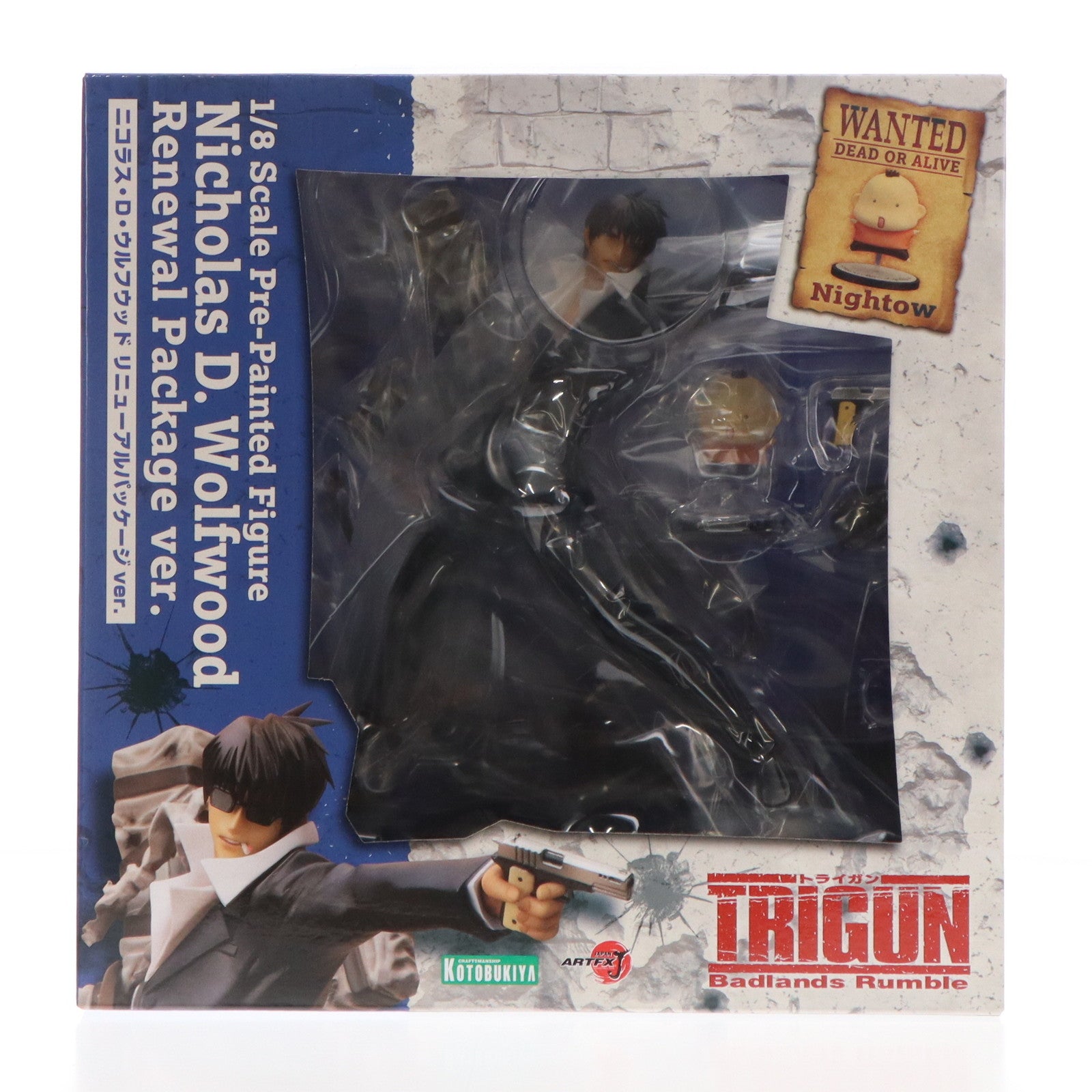【中古即納】[FIG] (再販) ARTFX J ニコラス・D・ウルフウッド リニューアルパッケージver. 劇場版トライガン Badlands Rumble 1/8 完成品 フィギュア(PV207) コトブキヤ(20240628)