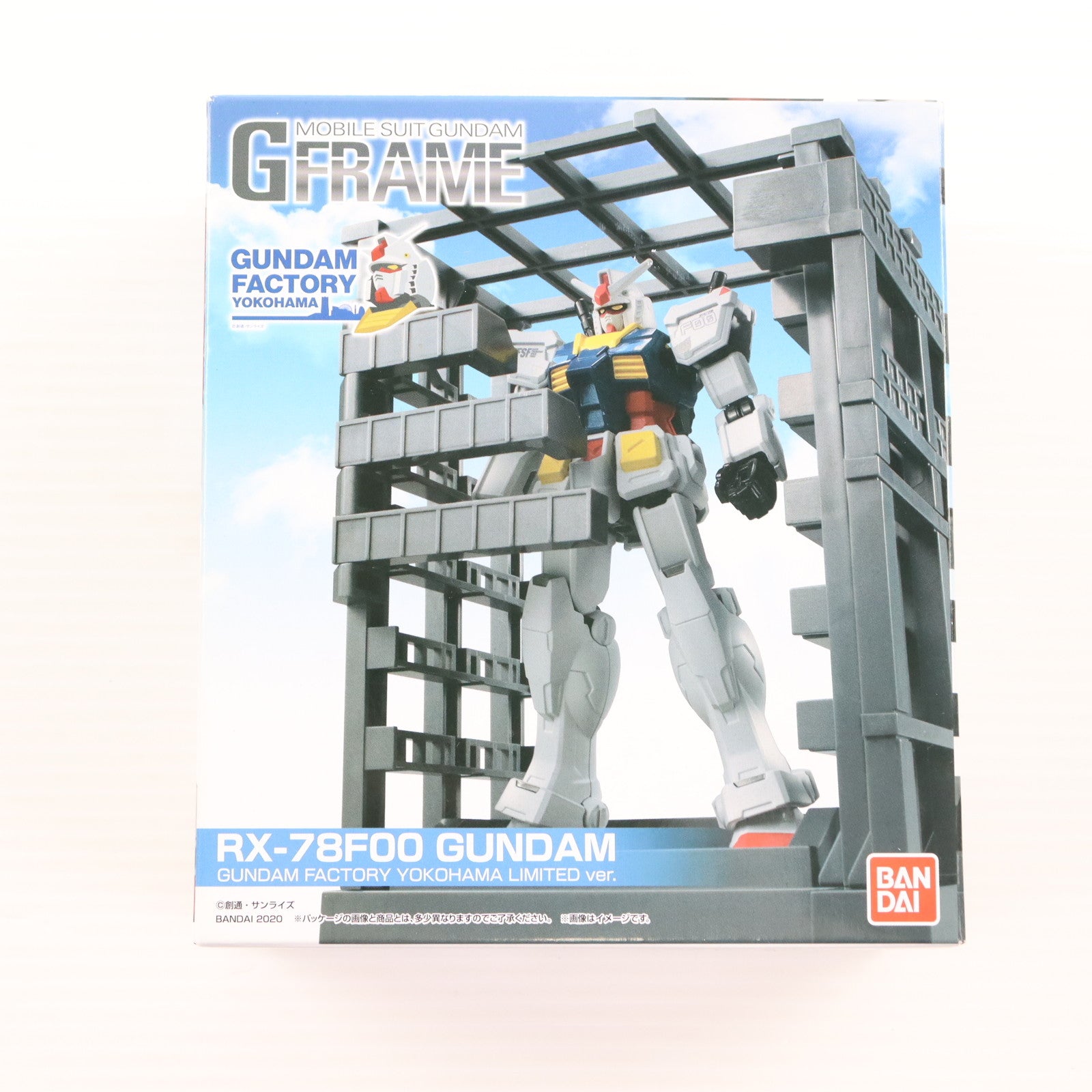 【中古即納】[FIG] (食玩) GUNDAM FACTORY YOKOHAMA限定 機動戦士ガンダム Gフレーム ガンダム(GUNDAM FACTORY YOKOHAMA LIMITED ver.) 可動フィギュア バンダイ(20201219)
