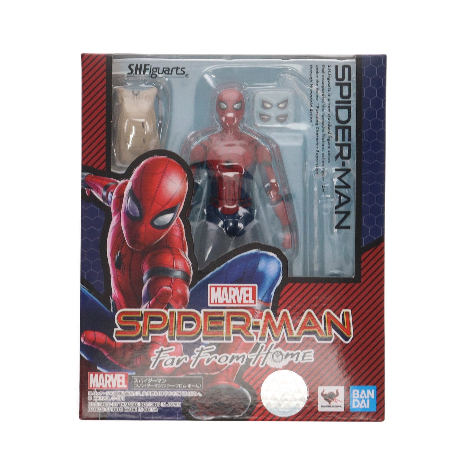 【中古即納】[FIG] S.H.Figuarts(フィギュアーツ) スパイダーマン(スパイダーマン:ファー・フロム・ホーム) 完成品 可動フィギュア バンダイスピリッツ(20190713)