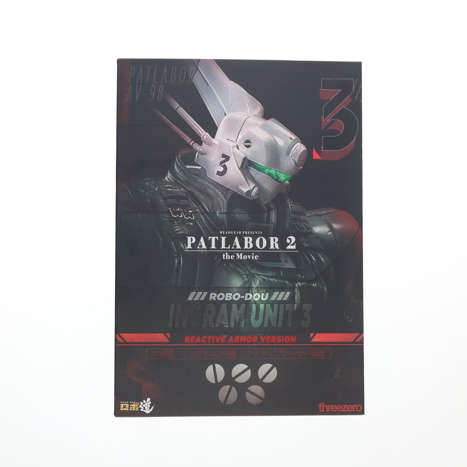 【中古即納】[FIG] ロボ道 イングラム3号機 リアクティブアーマー装備 機動警察パトレイバー2 the Movie 1/35 完成品 可動フィギュア(海外流通版) threezero(スリーゼロ)(20240731)