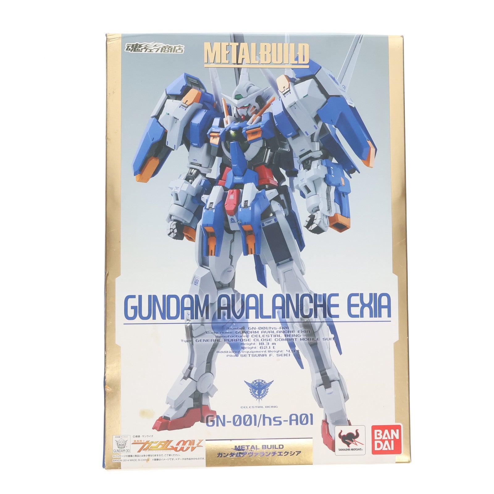 【中古即納】[FIG] 魂ウェブ商店限定 METAL BUILD ガンダムアヴァランチエクシア(通常版) 機動戦士ガンダム00V(ダブルオーブイ) 完成品 可動フィギュア バンダイ(20141231)