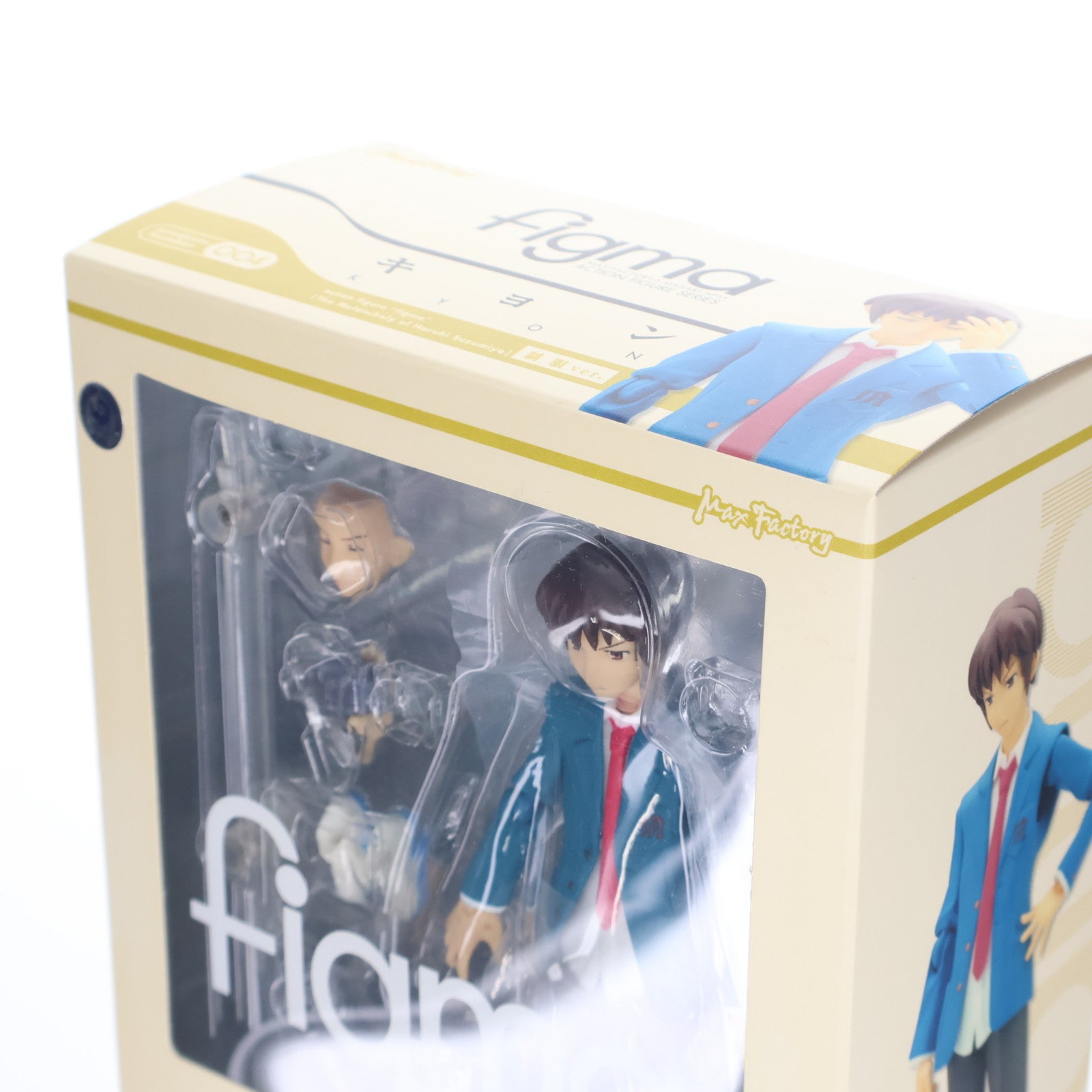 【中古即納】[FIG] figma(フィグマ) 004 キョン 制服ver. 涼宮ハルヒの憂鬱 完成品 可動フィギュア マックスファクトリー(20080712)