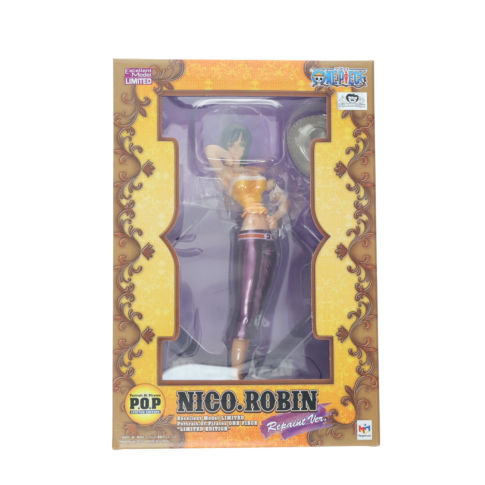 【中古即納】[FIG] メガトレショップ限定 Portrait.Of.Pirates P.O.P LIMITED EDITION ニコ・ロビン Repaint Ver. ONE PIECE(ワンピース) 1/8 完成品 フィギュア メガハウス(20121006)
