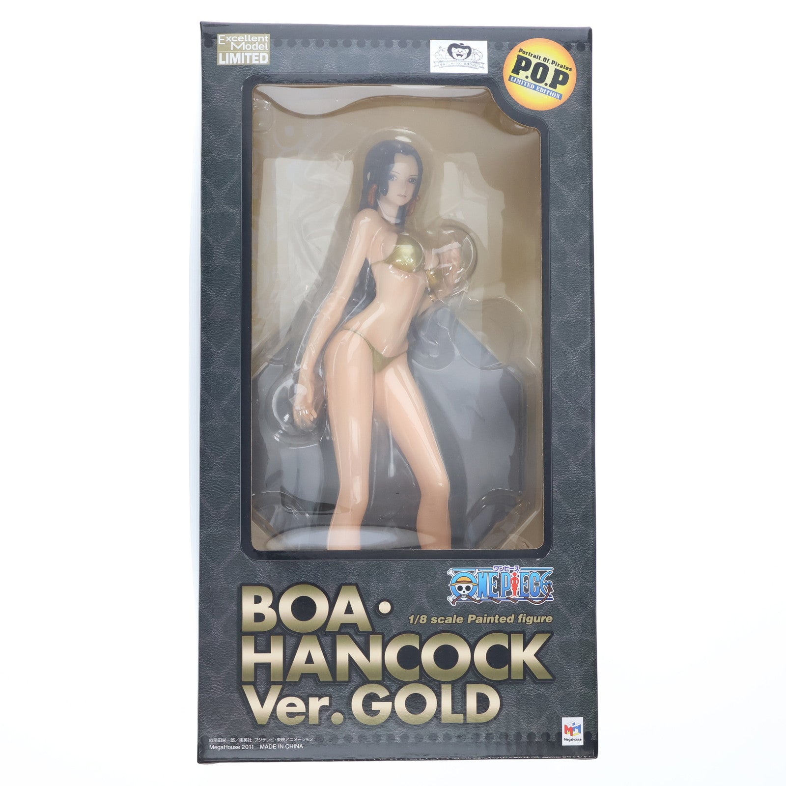 【中古即納】[FIG] Portrait.Of.Pirates P.O.P LIMITED EDITION ボア・ハンコック Ver.GOLD ONE PIECE(ワンピース) 1/8 完成品 フィギュア メガホビEXPO2011&一部オンラインショップ限定 メガハウス(20110522)