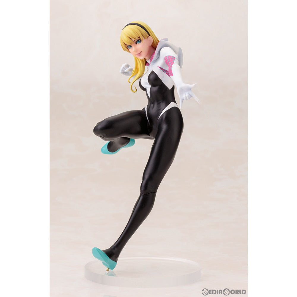 【中古即納】[FIG] (再販) MARVEL美少女 スパイダーグウェン リニューアルパッケージ Spider-Verse(スパイダーバース) 1/7 完成品 フィギュア(MK372) コトブキヤ(20240526)