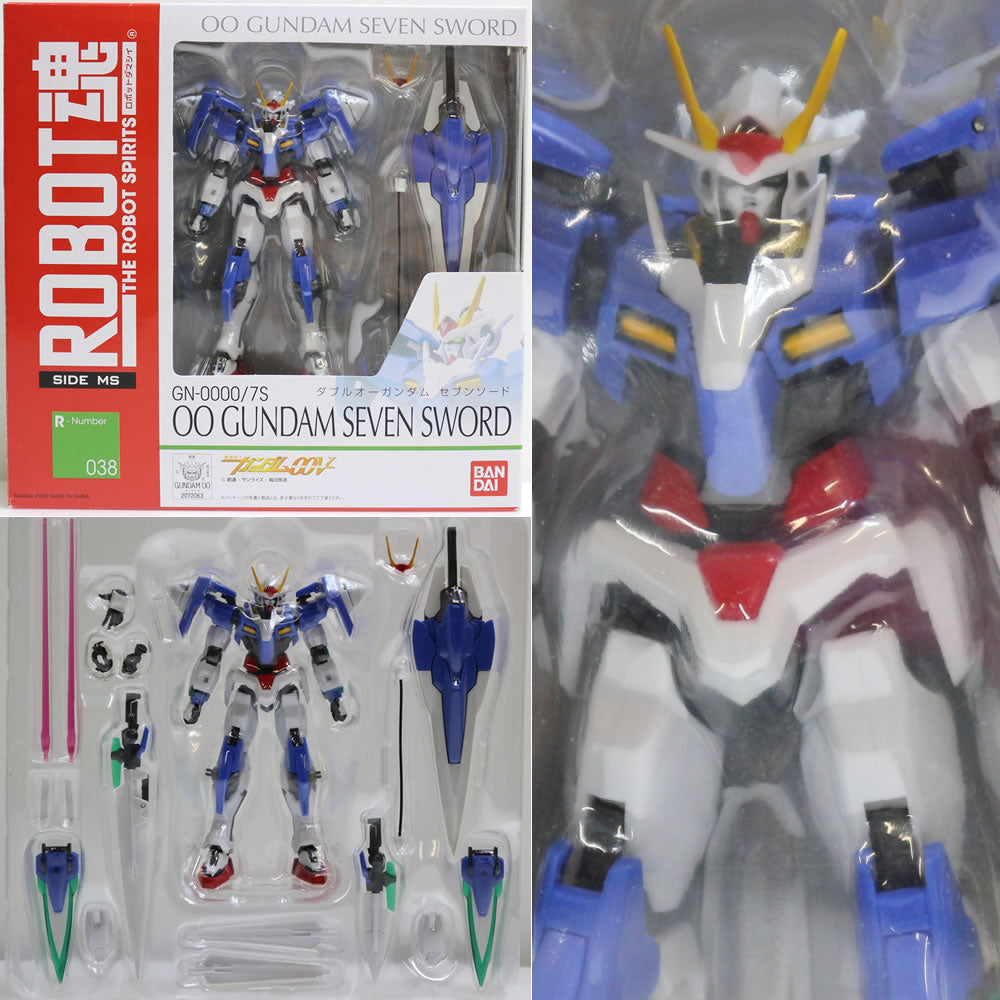 【中古即納】[FIG] ROBOT魂(SIDE MS) GN-0000/7S ダブルオーガンダムセブンソード 機動戦士ガンダム00V(ダブルオーブイ) 完成品 可動フィギュア バンダイ(20150320)