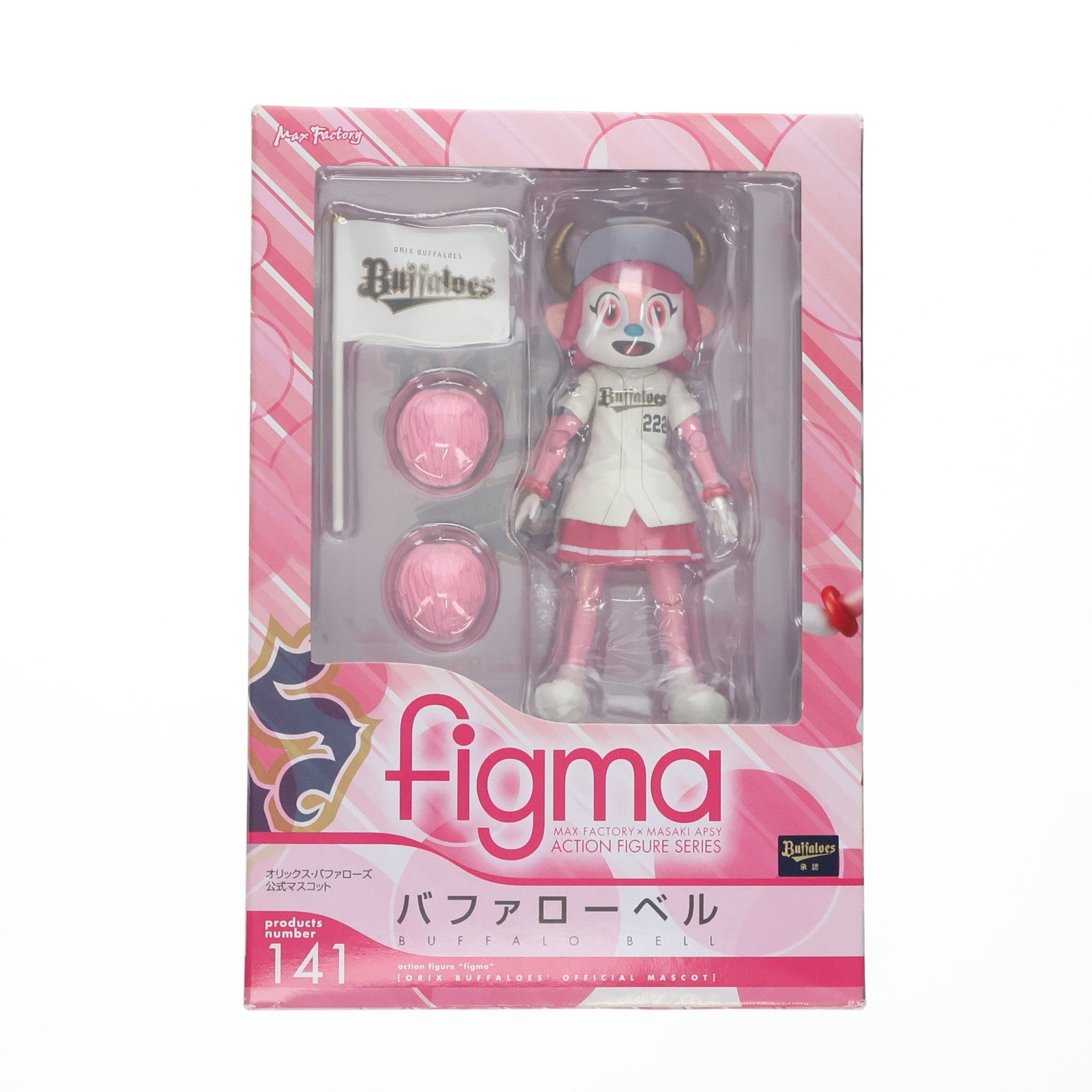 【中古即納】[FIG] figma(フィグマ) 141 バファローベル オリックス・バファローズ 公式マスコット 完成品 可動フィギュア マックスファクトリー(20120826)