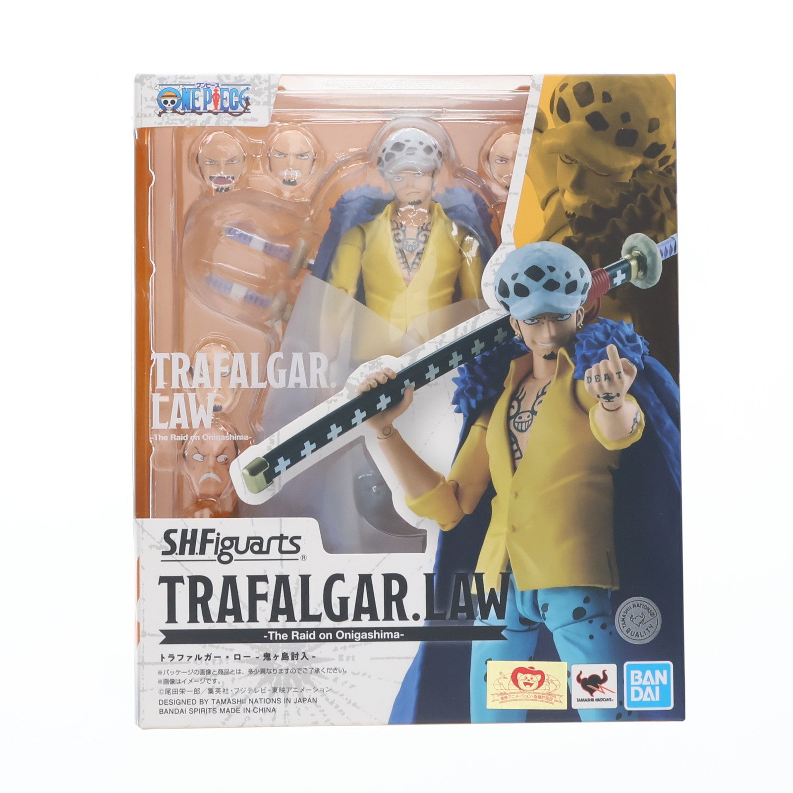 【中古即納】[FIG] S.H.Figuarts(フィギュアーツ) トラファルガー・ロー -鬼ヶ島討入- ONE PIECE(ワンピース) 完成品 可動フィギュア バンダイスピリッツ(20240323)