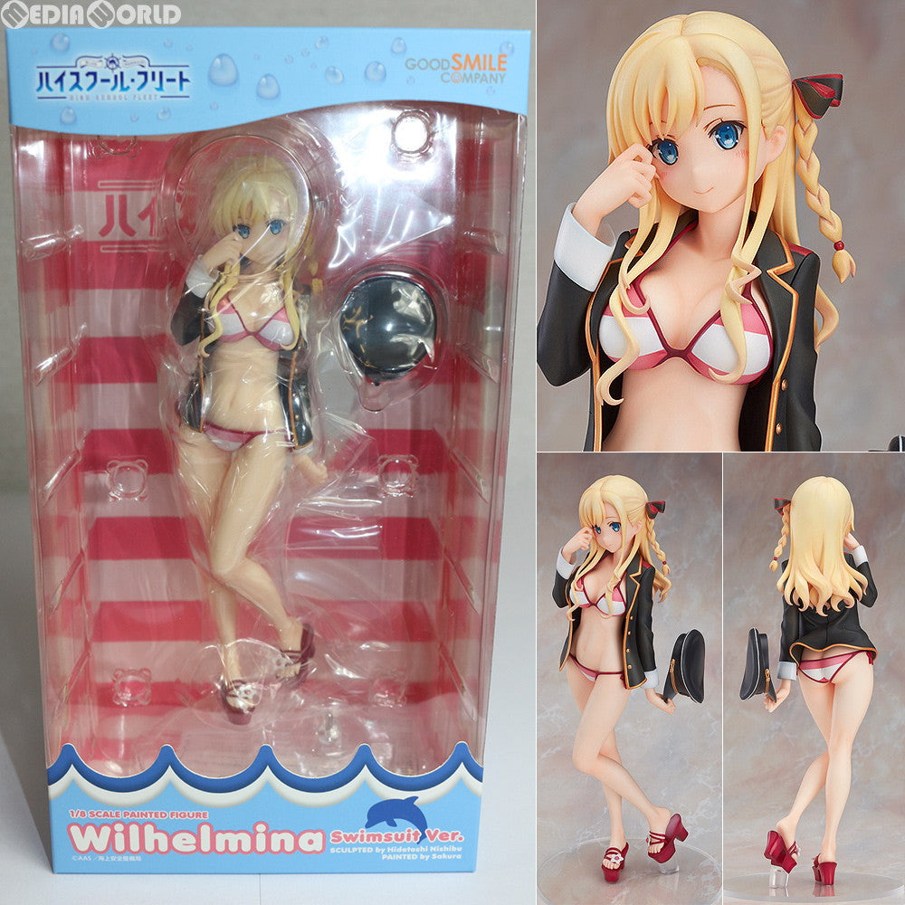 【中古即納】[FIG] ヴィルヘルミーナ 水着Ver. ハイスクール・フリート 1/8 完成品 フィギュア グッドスマイルカンパニー(20180801)