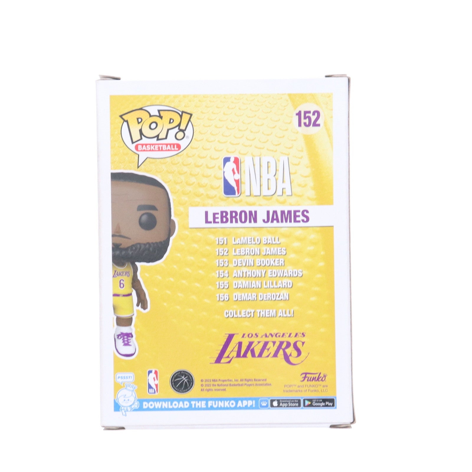 【中古即納】[FIG] POP! BASKETBALL 152 レブロン・ジェームズ NBA ロサンゼルス・レイカーズ 完成品 フィギュア FUNKO(ファンコ)(20221231)