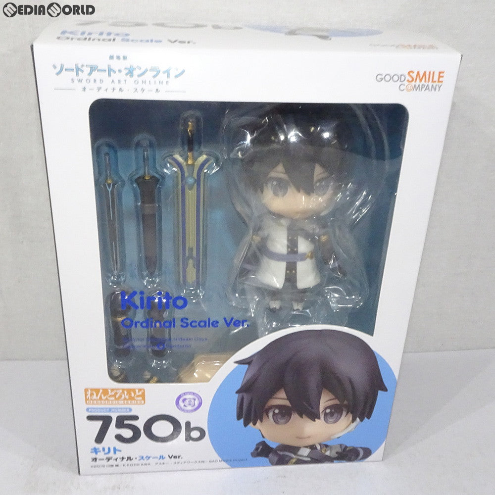 【中古即納】[FIG] ねんどろいど 750b キリト オーディナル・スケール Ver. 劇場版 ソードアート・オンライン -オーディナル・スケール- 完成品 可動フィギュア グッドスマイルカンパニー(20180224)