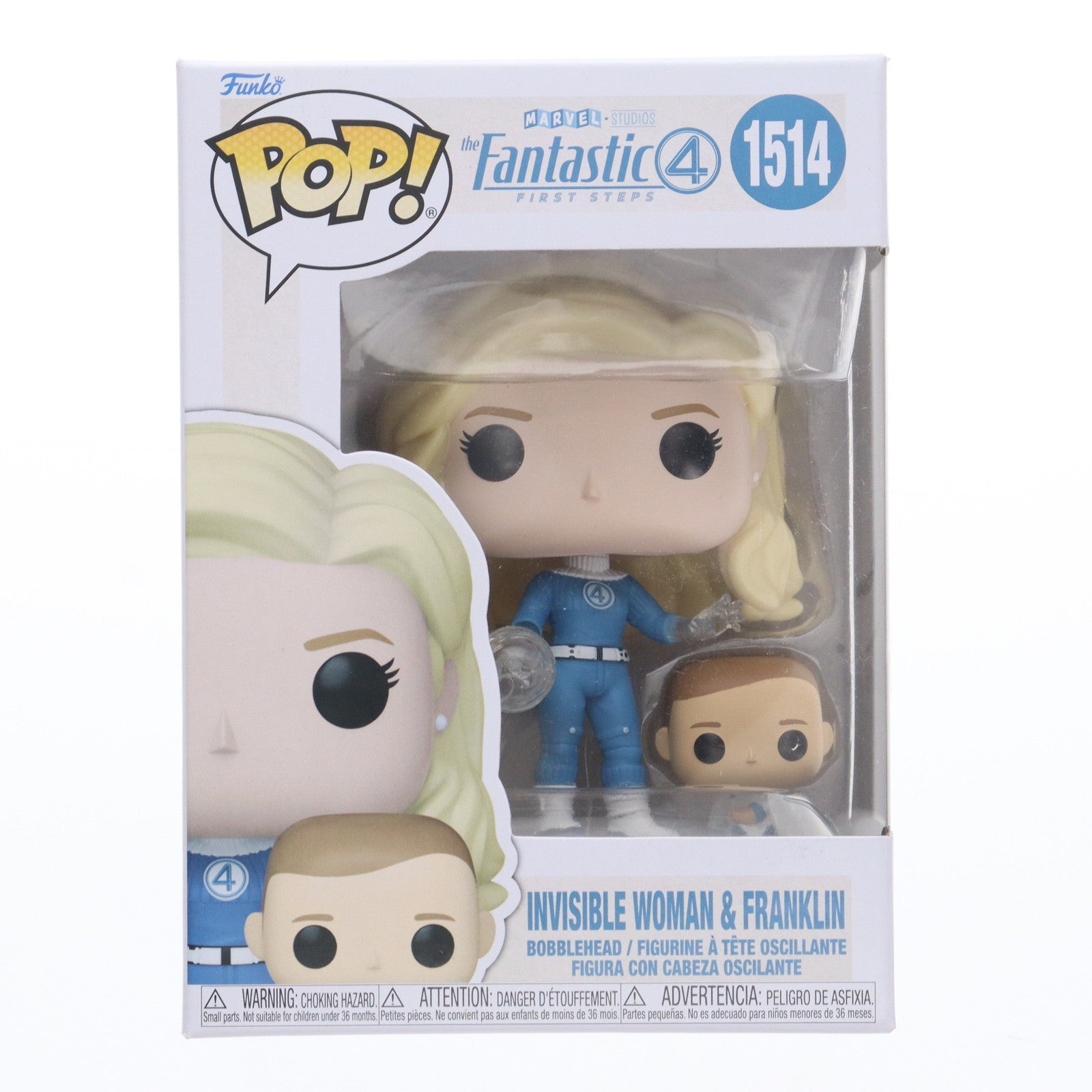【中古即納】[FIG] POP! 1514 インビジブル・ウーマン&フランクリン ファンタスティック4:ファースト・ステップ 完成品 フィギュア FUNKO(ファンコ)(20250630)
