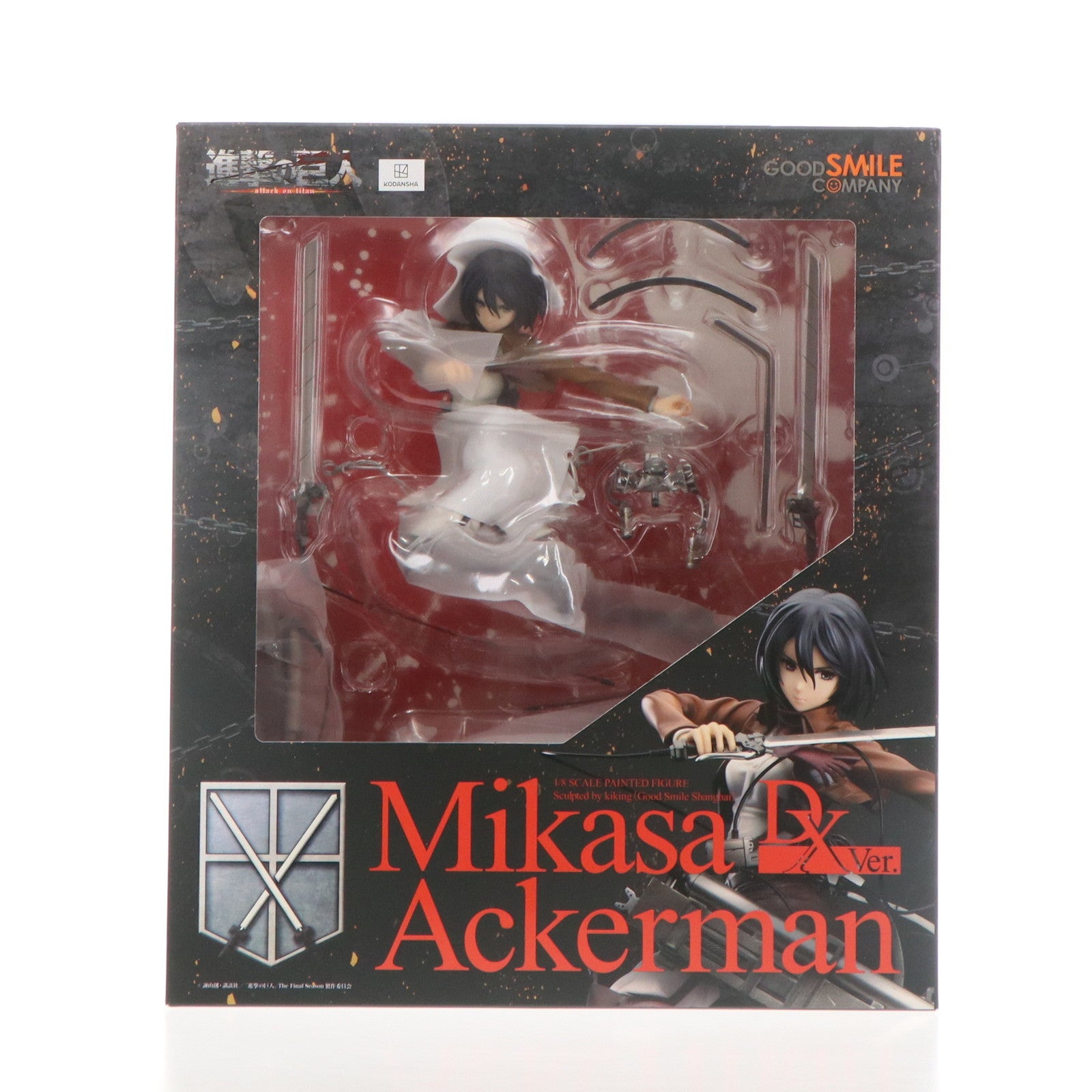 【中古即納】[FIG] (再販) ミカサ・アッカーマン DX Ver. 進撃の巨人 1/8 完成品 フィギュア グッドスマイルカンパニー(20241231)