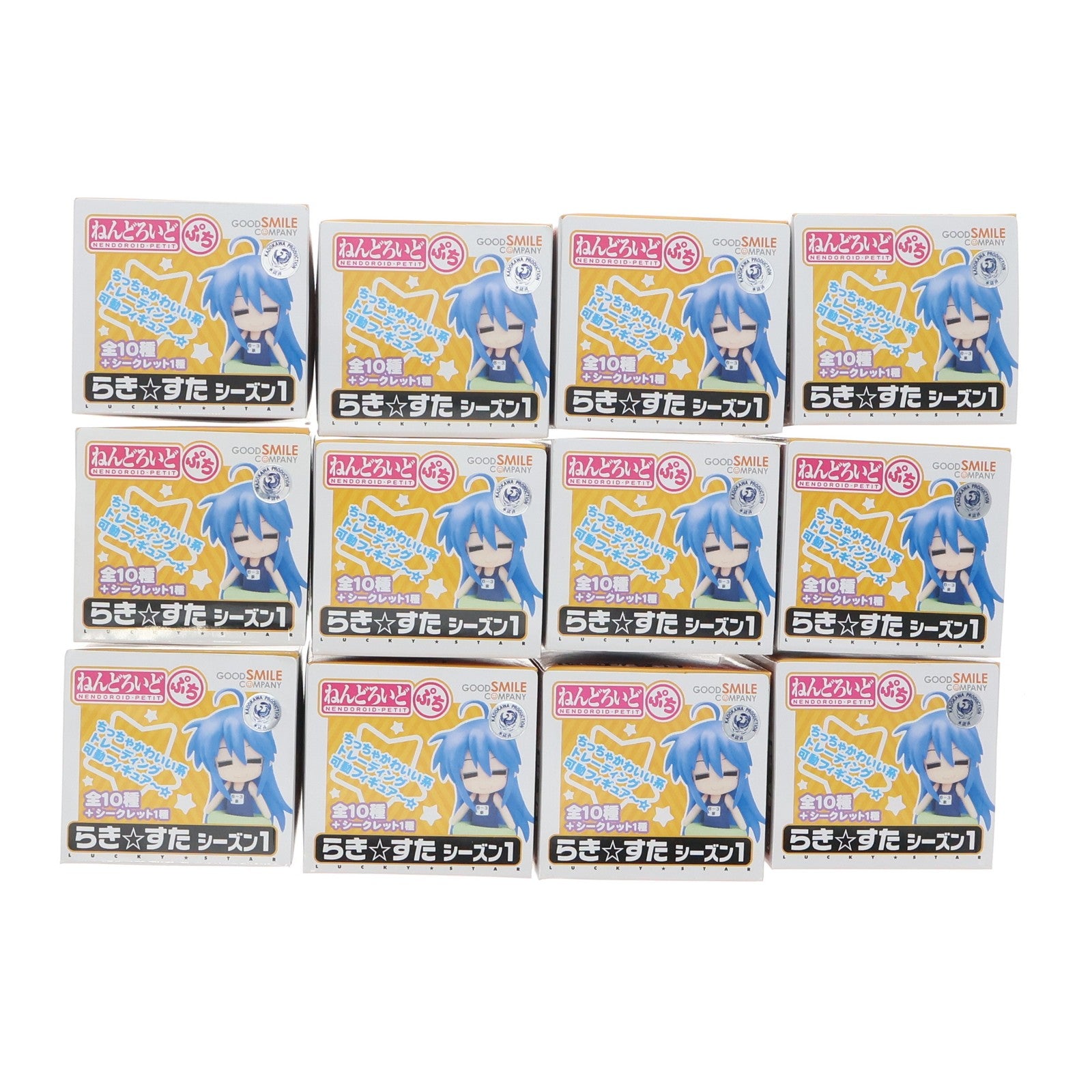 【中古即納】[FIG] (BOX) ねんどろいどぷち らき☆すた シーズン1 可動フィギュア(12個) グッドスマイルカンパニー(20080229)